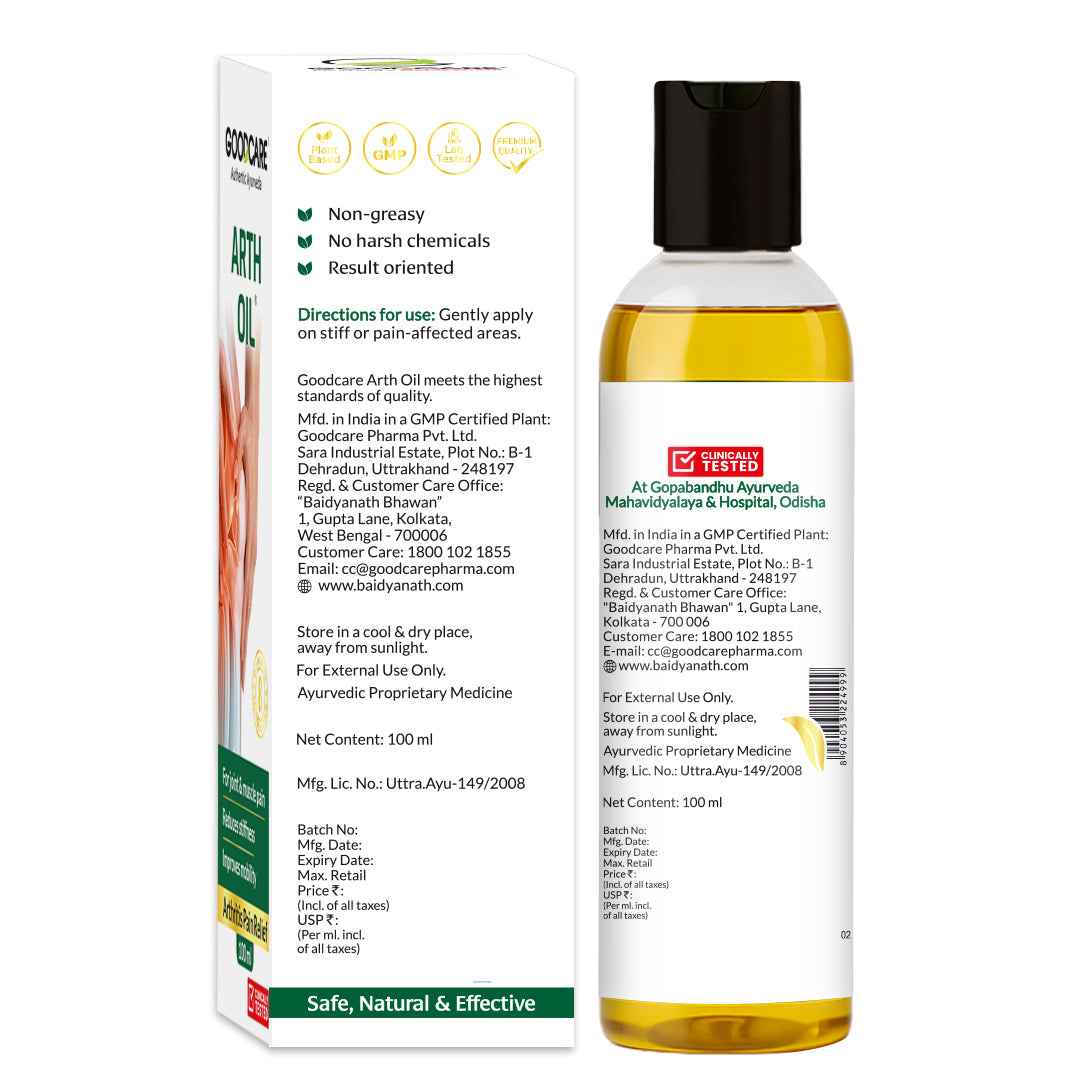 Goodcare Arth Oil An Ayurvedic Pain Relief Oil - 100ml