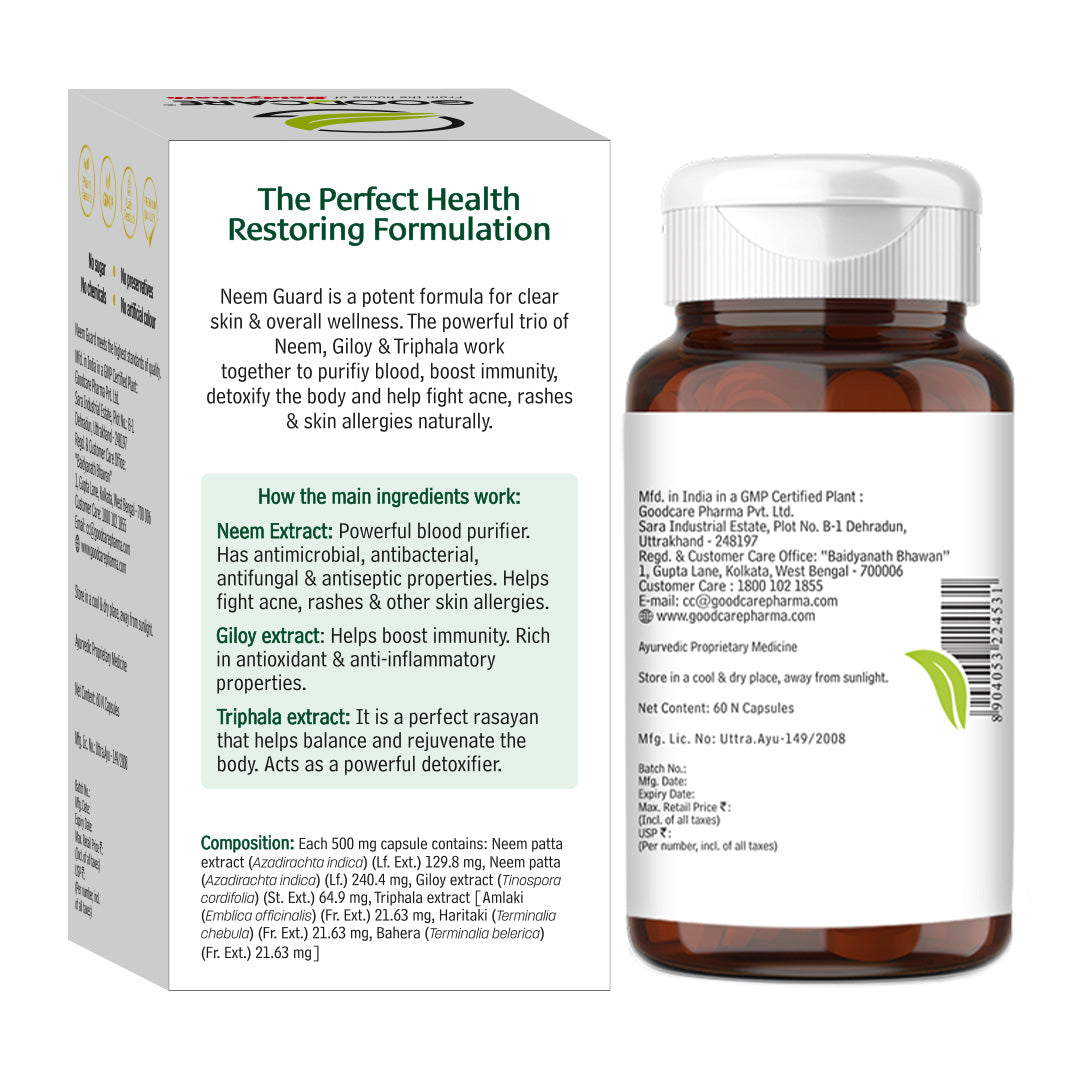 Goodcare Neem Guard 60 Capsules
