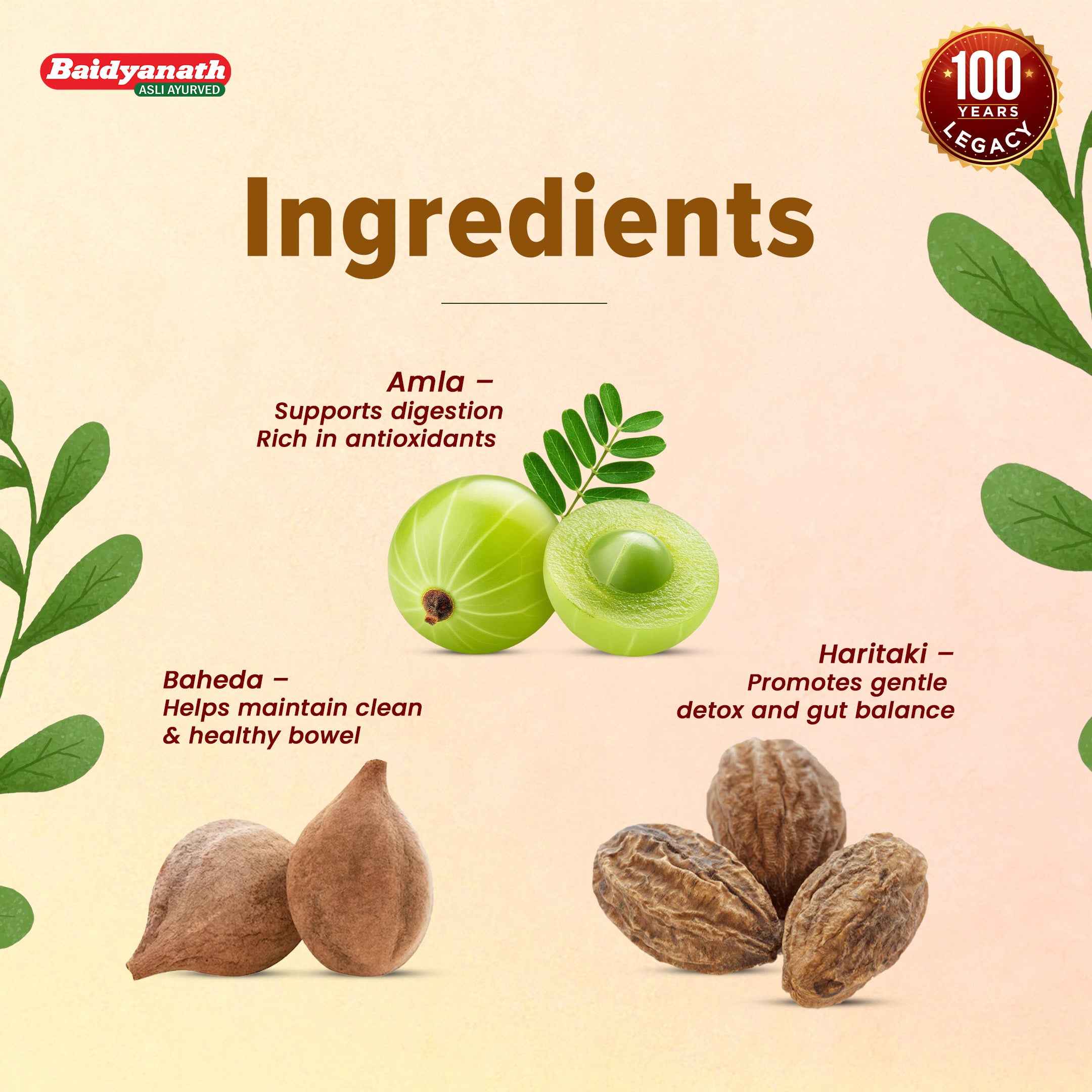 Baidyanath Triphala 60 Tablets For Digestive Support