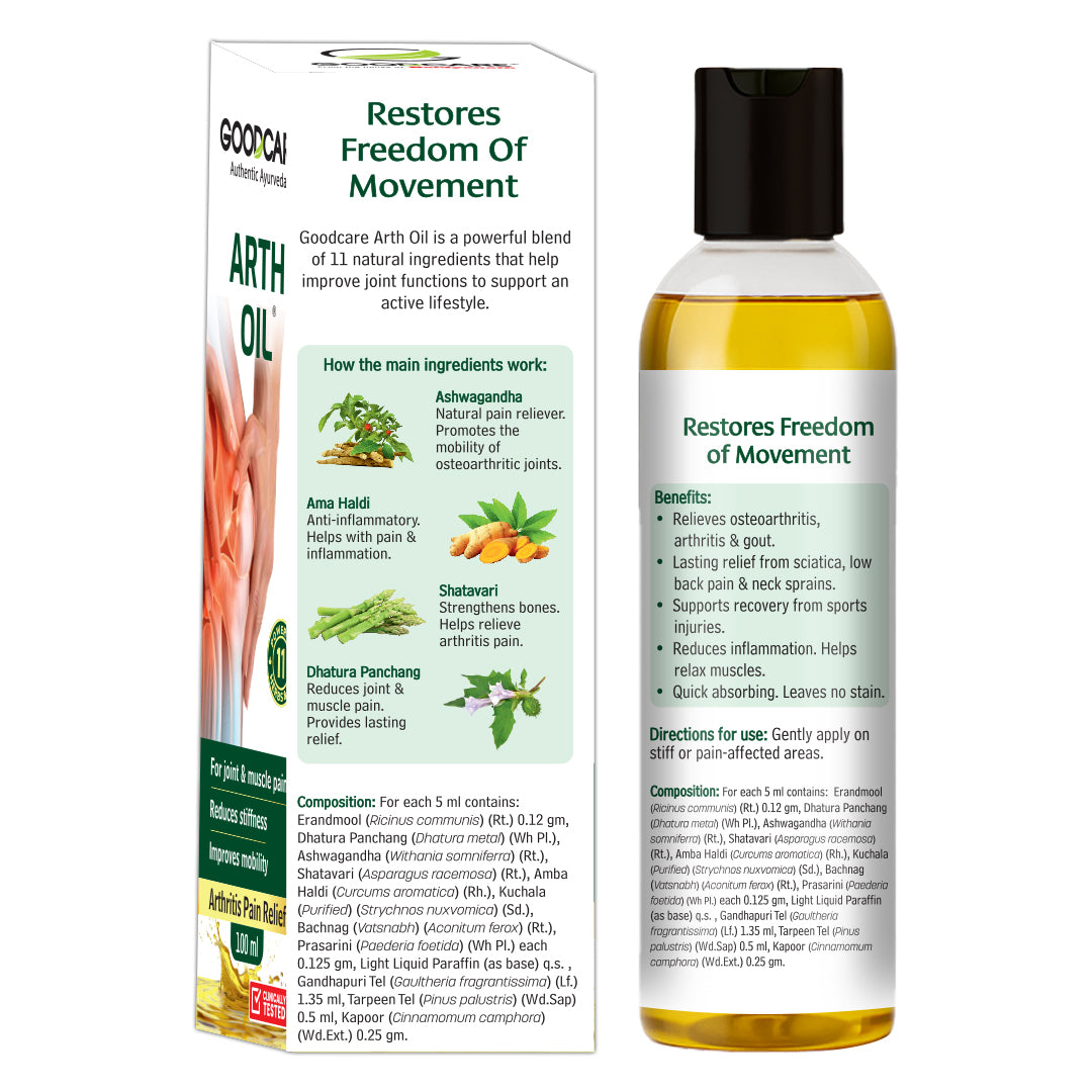 Goodcare Arth Oil An Ayurvedic Pain Relief Oil - 100ml