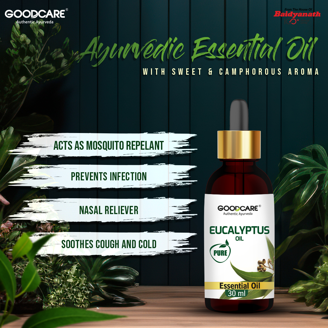 Goodcare Eucalyptus Oil – 30ml Natural Relief for Cough, Skin & Muscle Comfort