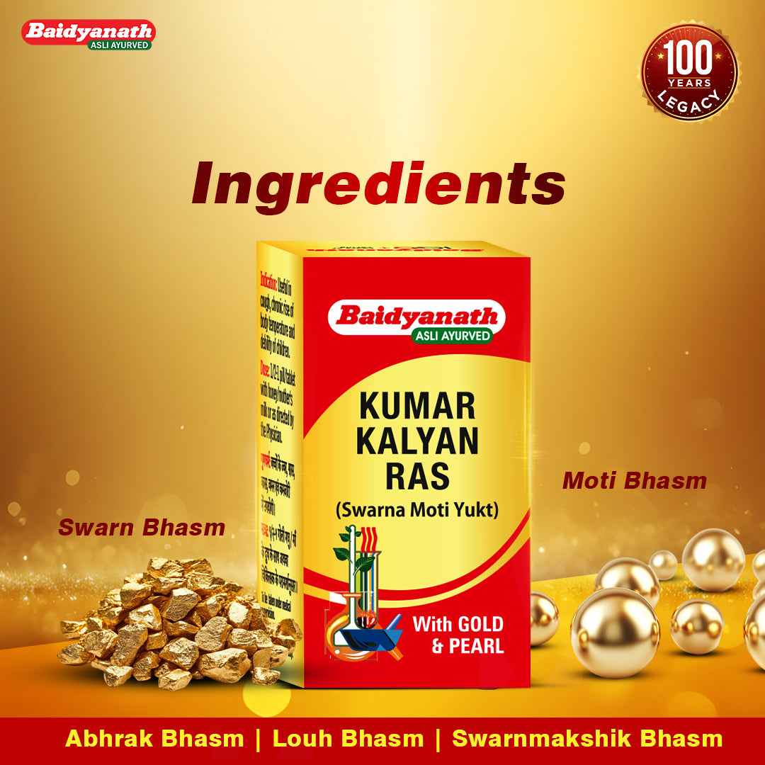 Baidyanath Kumarkalyan Ras (S.M. Yu) - 5 Tablets