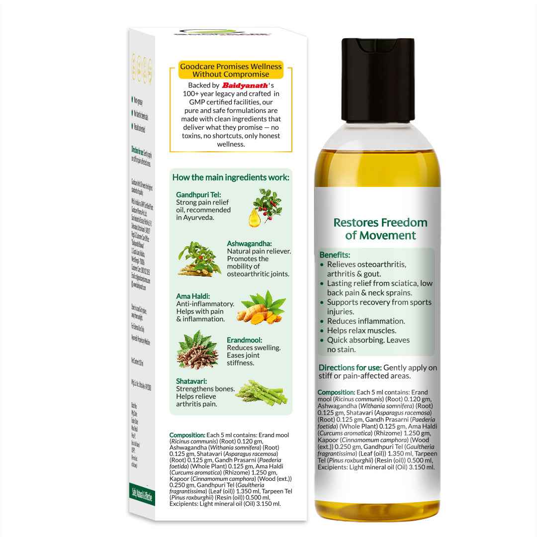 Goodcare Arth Oil An Ayurvedic Pain Relief Oil - 100ml