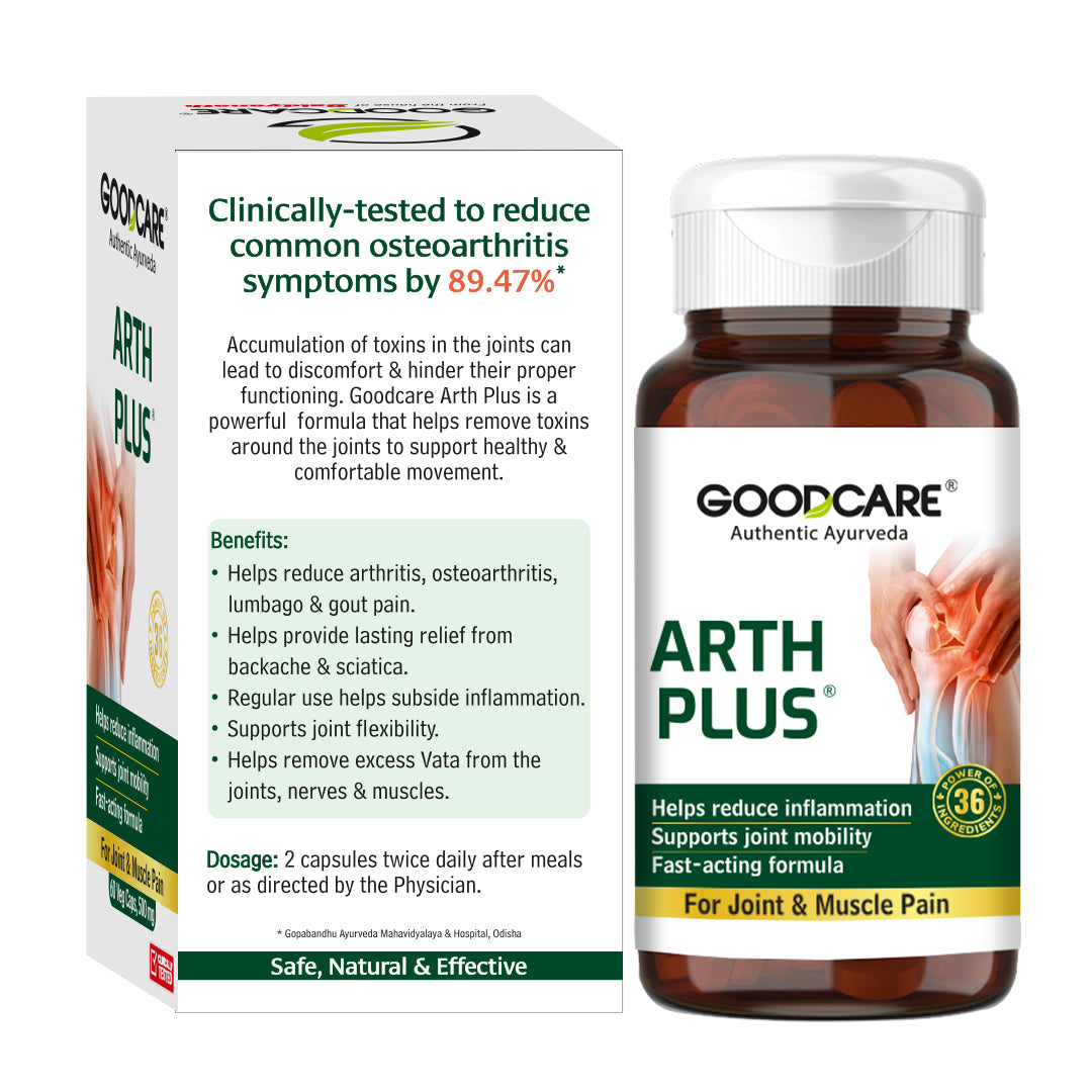 Goodcare Arth Plus – Fast-Acting Relief for Joint & Muscle Pain - 60 Capsules