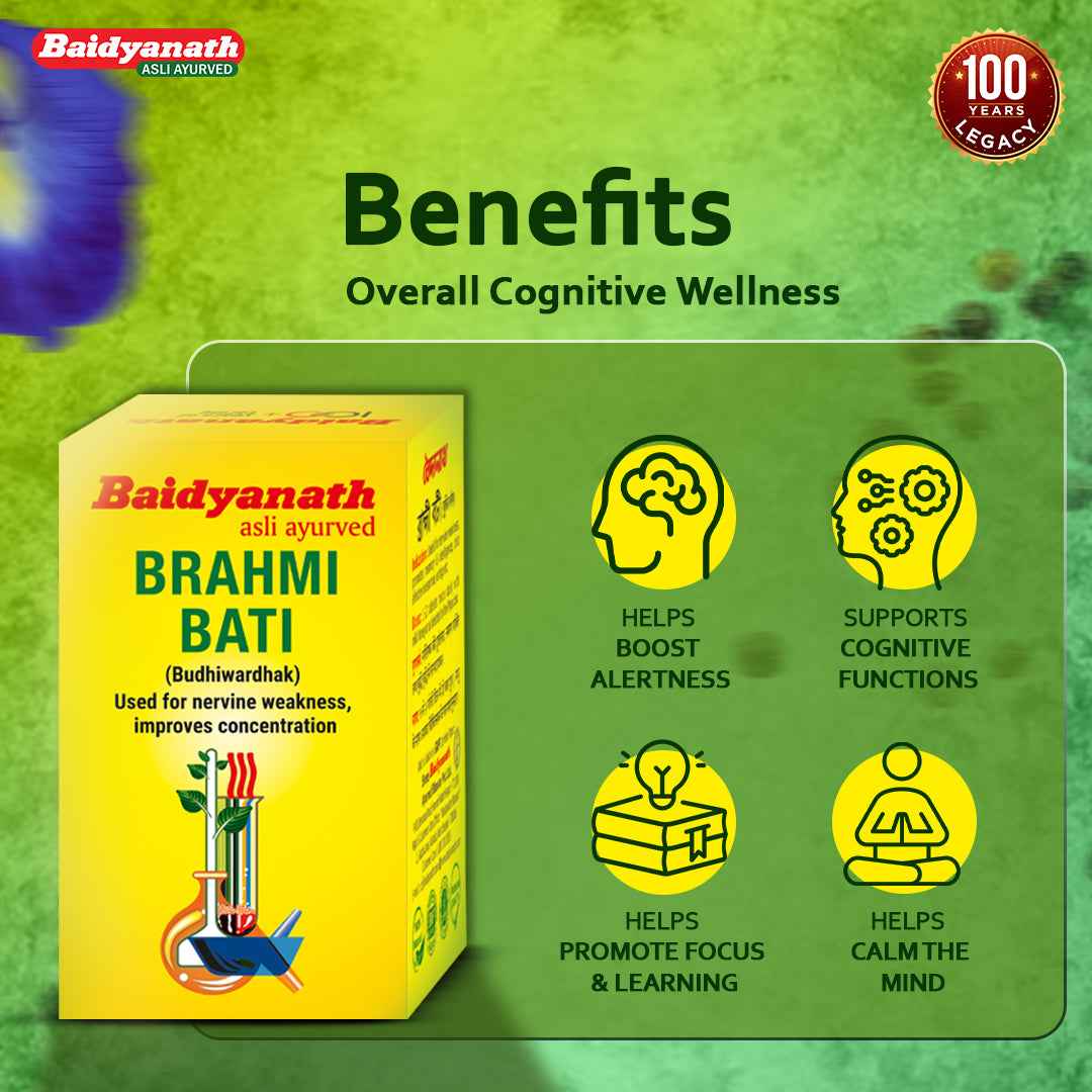 Baidyanath Brahmi Bati (Buddhivardhak) - 30 Tab