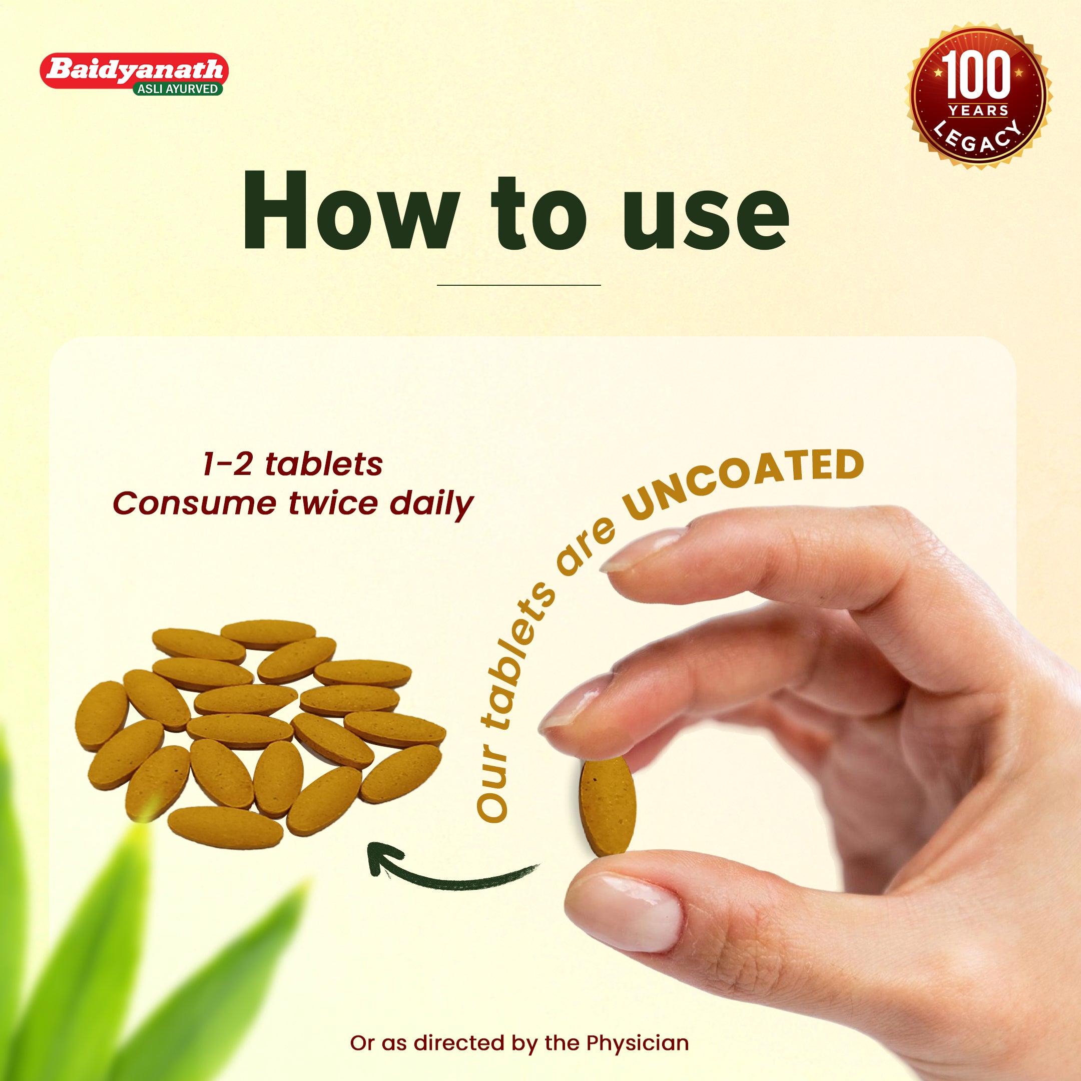 Baidyanath Haldi 60 Tablets For Purifying Blood & relieve skin issues