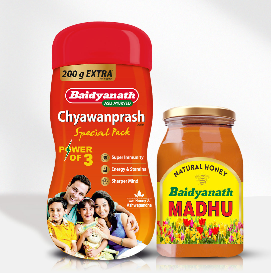 Ayurvedic Boost Pack Of Baidyanath Chyawanprash & Madhu