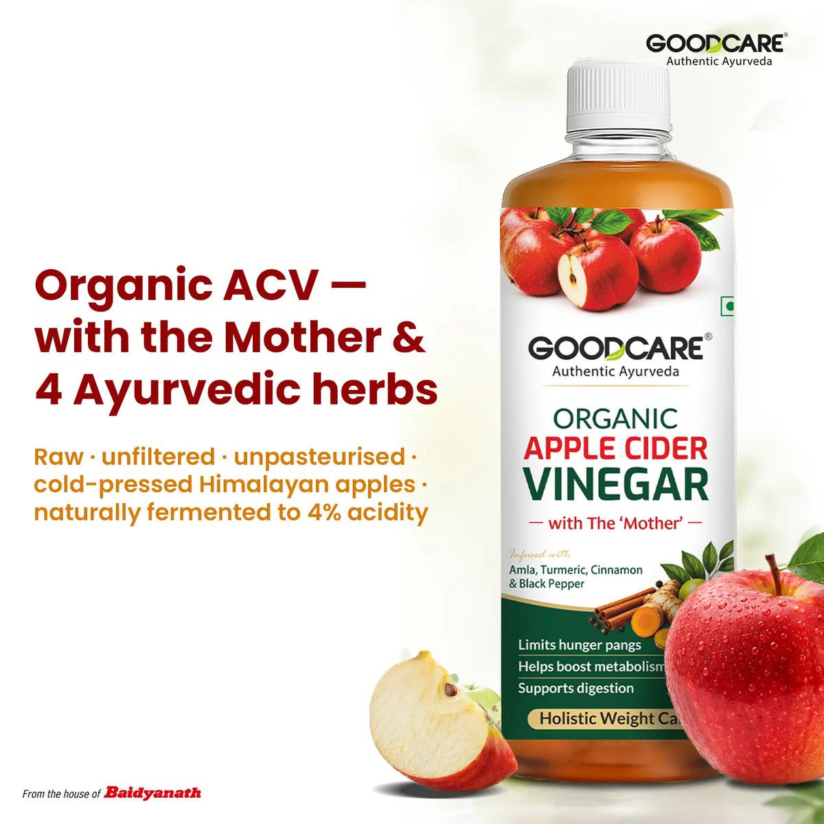 Goodcare Organic Apple Cider Vinegar- 500 ML