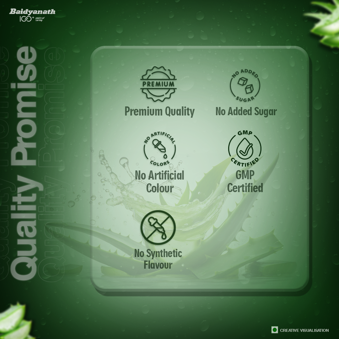 Baidyanath Amla Juice and Aloevera Juice 1 lit Combo