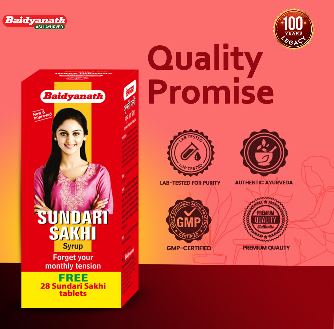 Baidyanath Sundari Sakhi An Ultimate Menstural Pain Relieve-450 ml