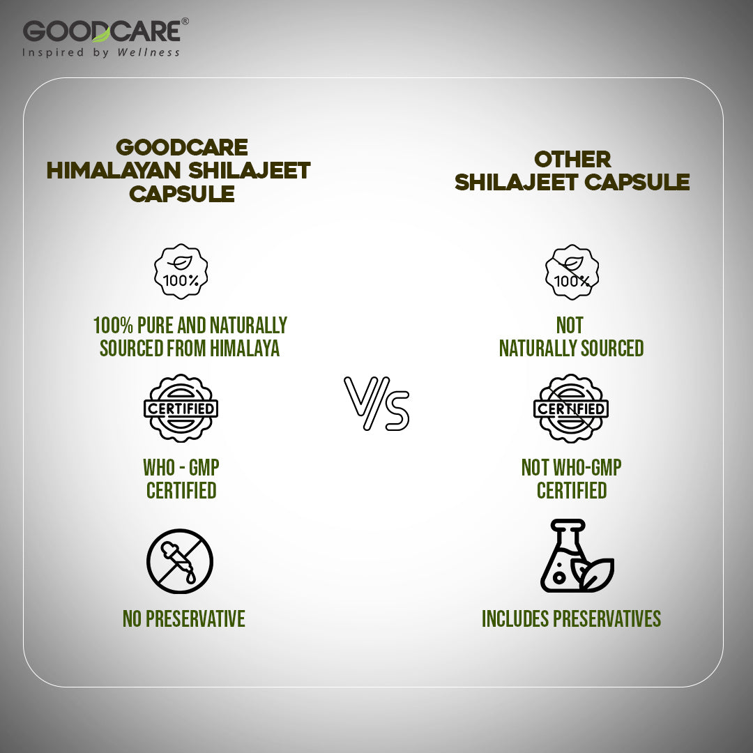 GoodCare Himalayan Shilajeet Capsules - 60 Capsules