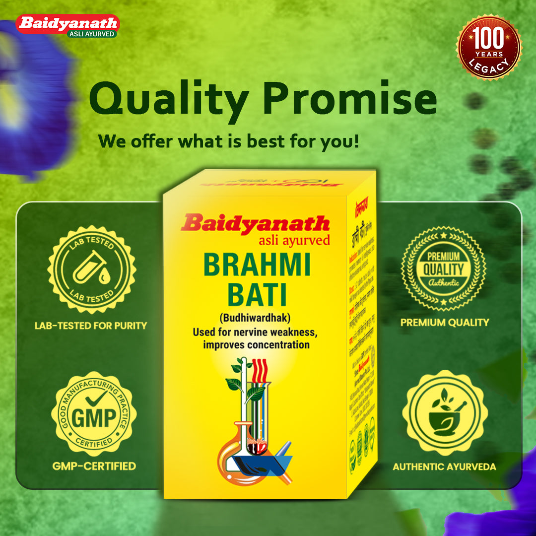 Baidyanath Brahmi Bati (Buddhivardhak) - 30 Tab