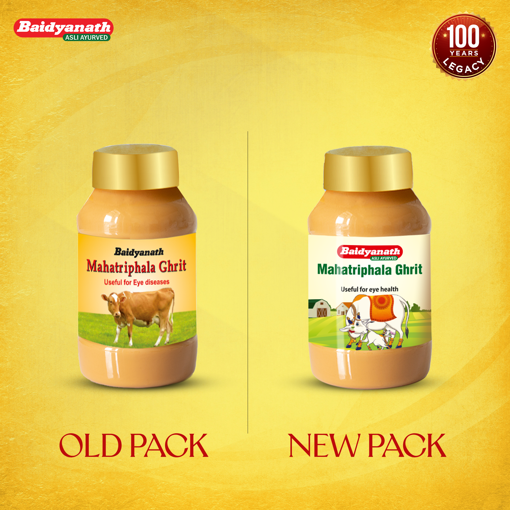 Baidyanath Mahatriphala Ghrita- For Healthy Eye - 100ml