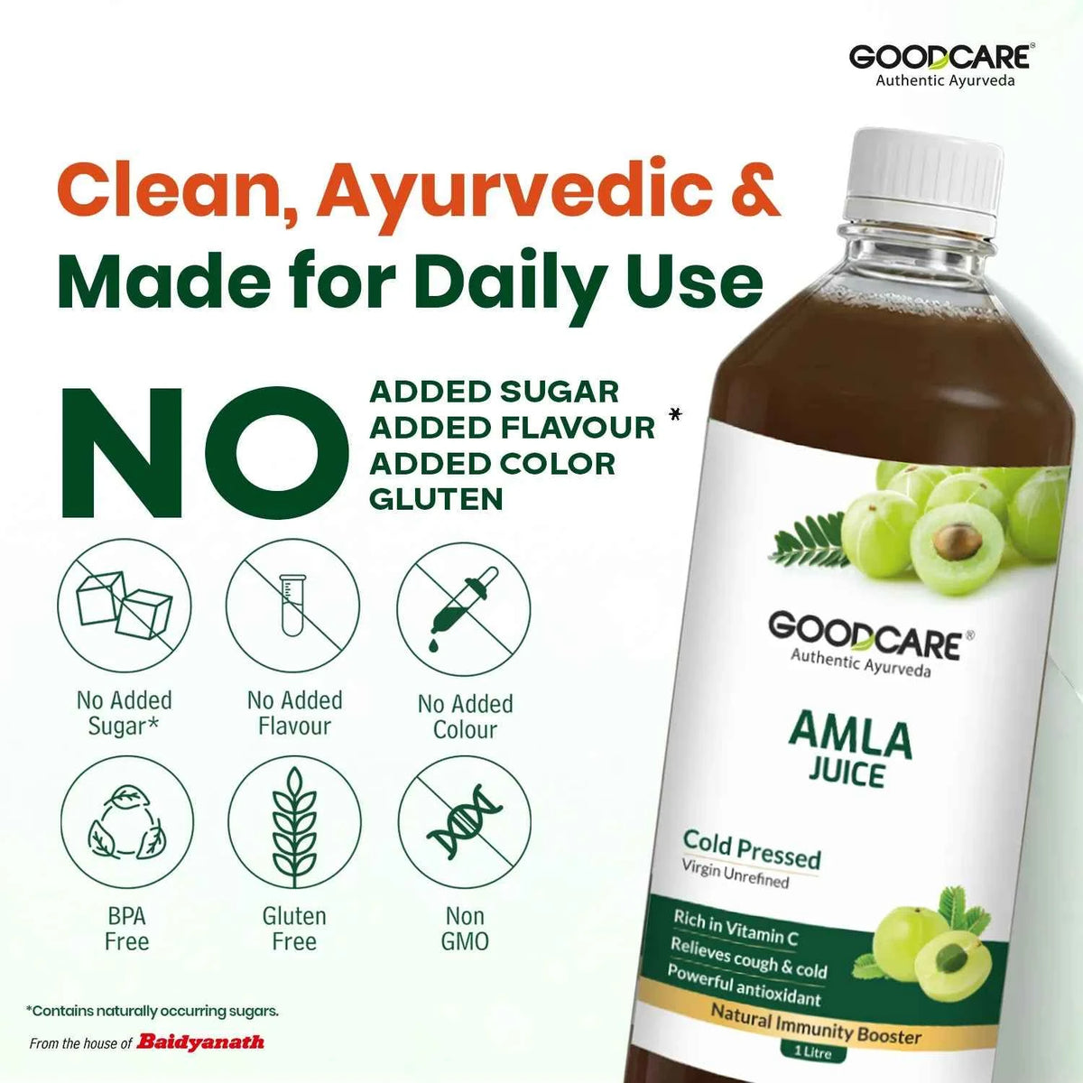 Goodcare Amla Juice | Cold Pressed Amla Juice | 1 Litre
