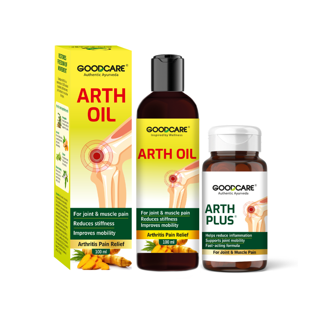 Pain Relief Arth Oil & Arth Plus Capsule Combo