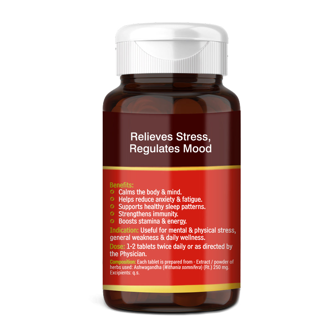 Baidyanath Ashwagandha - 60 Tablet For Everyday Stress and Fatigue
