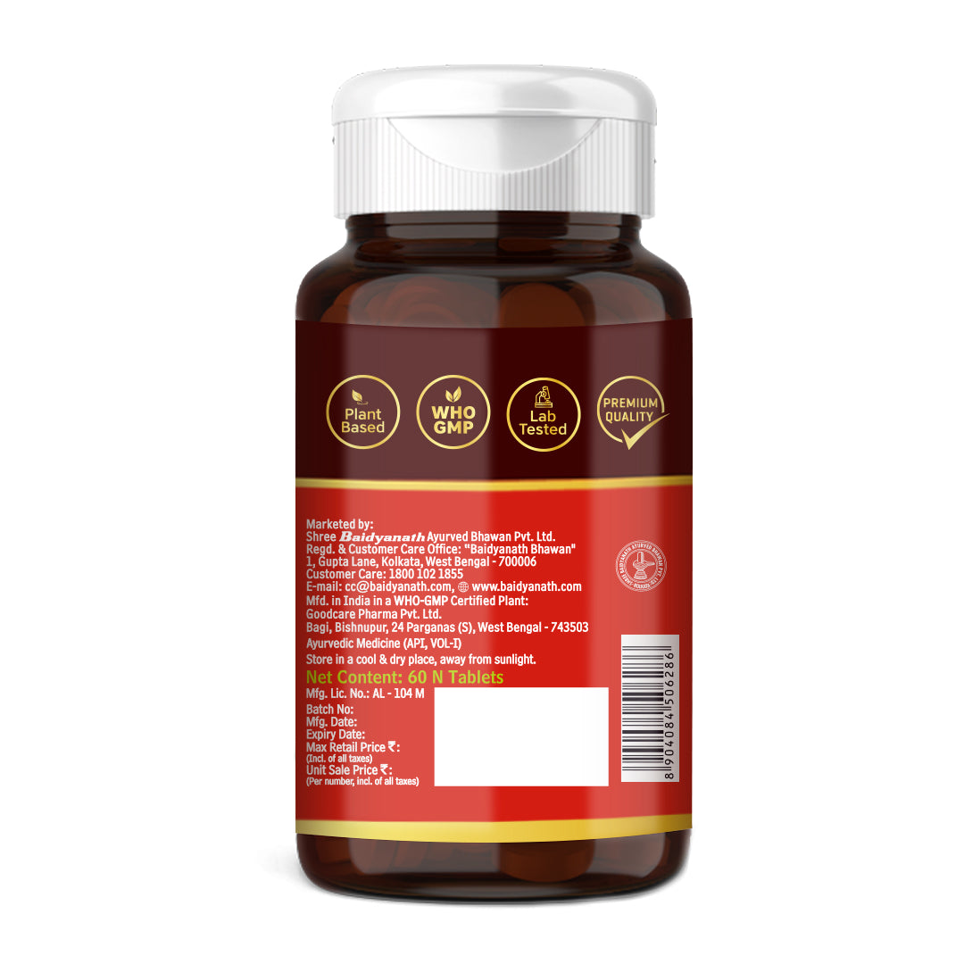 Baidyanath Ashwagandha - 60 Tablet For Everyday Stress and Fatigue