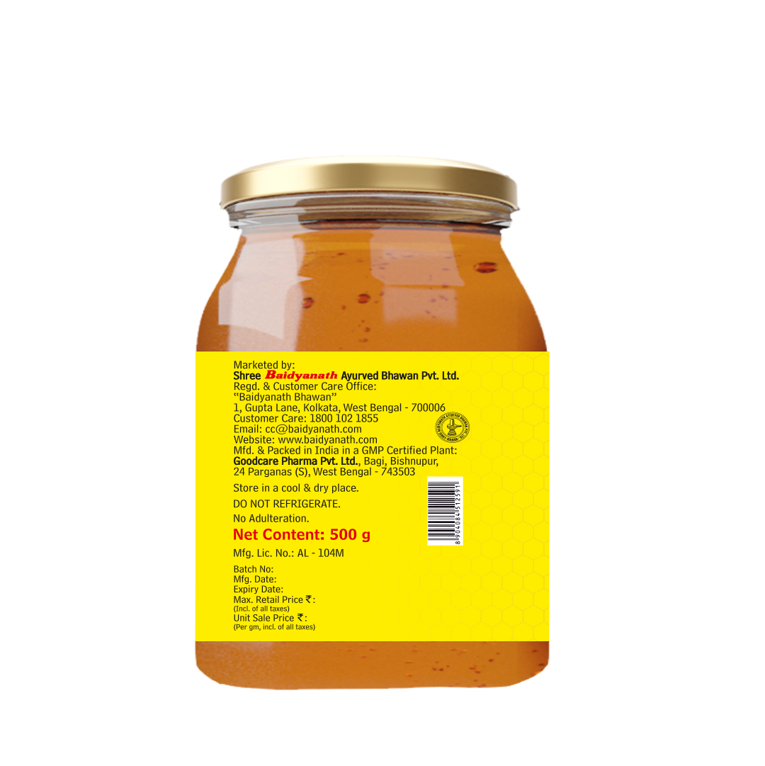 Baidyanath Madhu – Raw, Natural Honey with No Added Sugar - 500ml