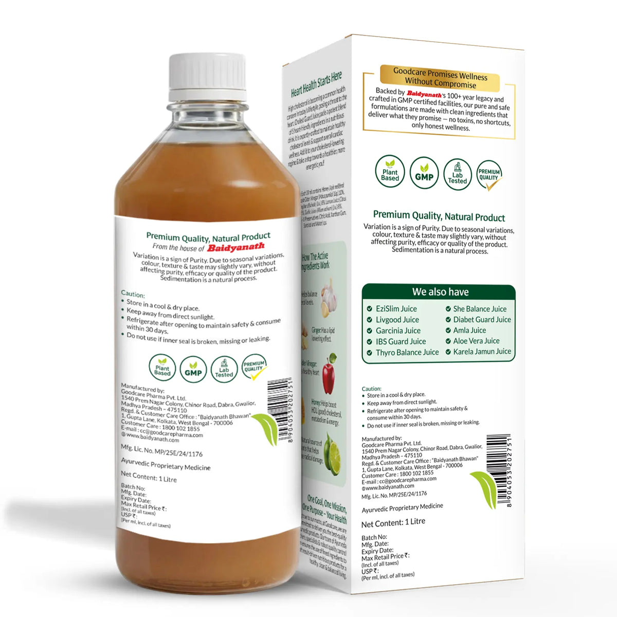 Goodcare Cholest Guard Juice-1 Ltr