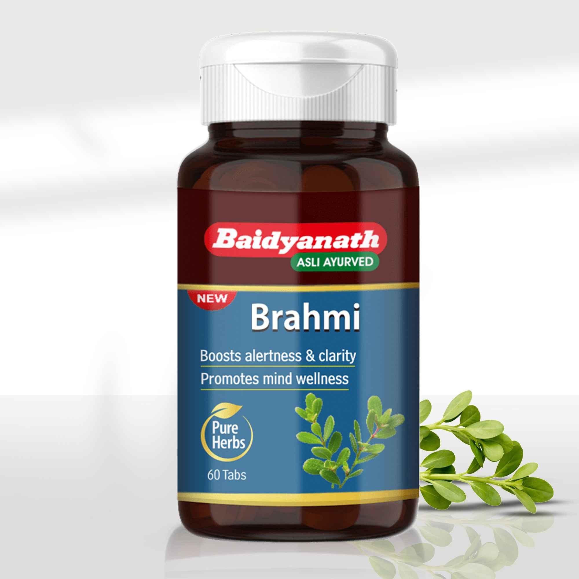 Baidyanath Brahmi 60 Tablets – Ayurvedic Brain Tonic for Focus & Memory