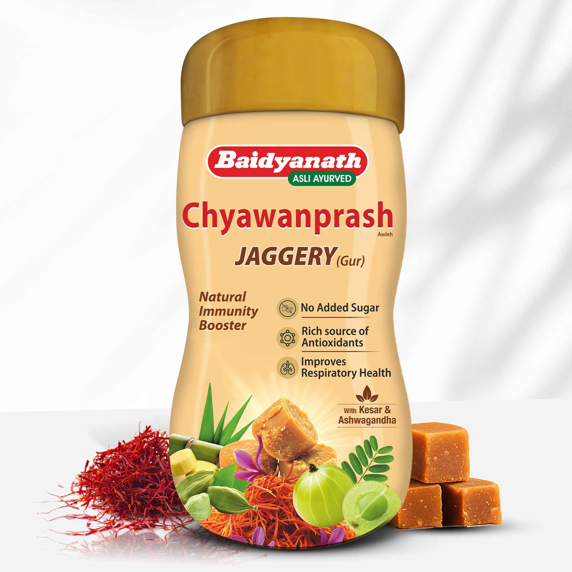 Chyawanprash Jaggery for Better Immunity, Strength & Digestive Health - 900g