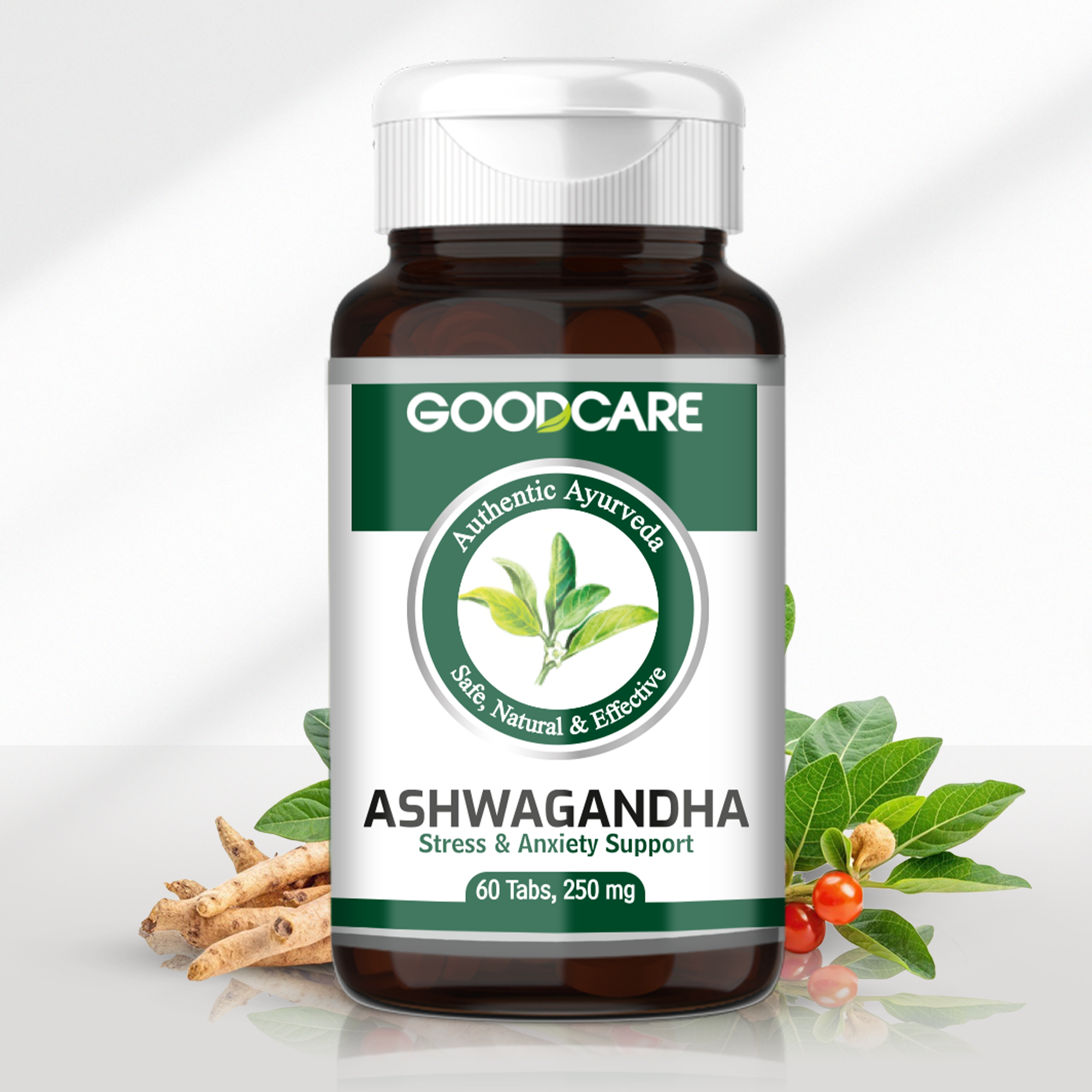 Goodcare Ashwagandha - 60 Tablets For Natural Stress Relief