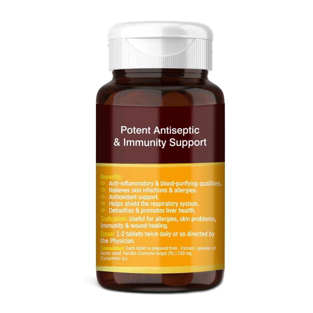 Baidyanath Haldi 60 Tablets For Purifying Blood & relieve skin issues