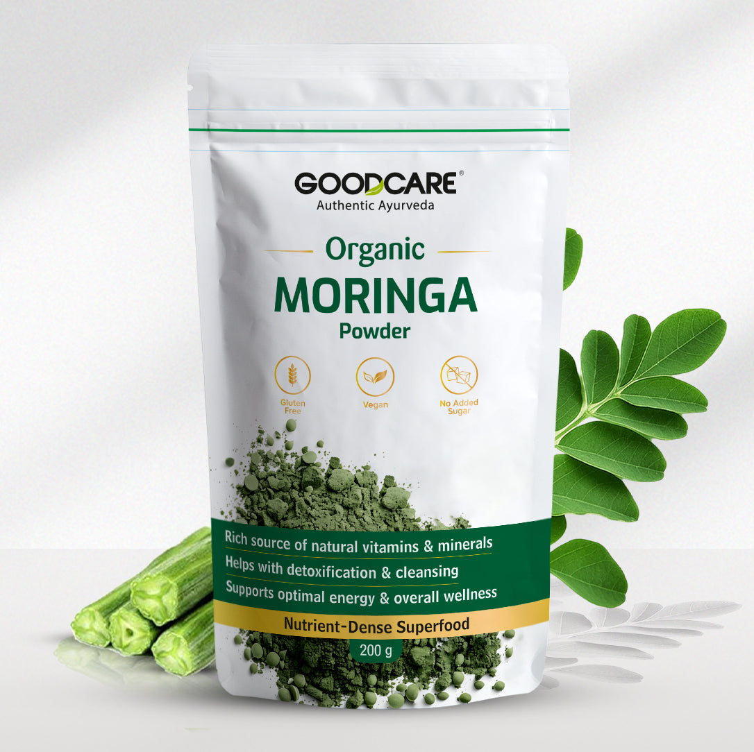 Goodcare Organic Moringa Powder – Natural Superfood for Energy, Detox & Daily Nutrition - 200g