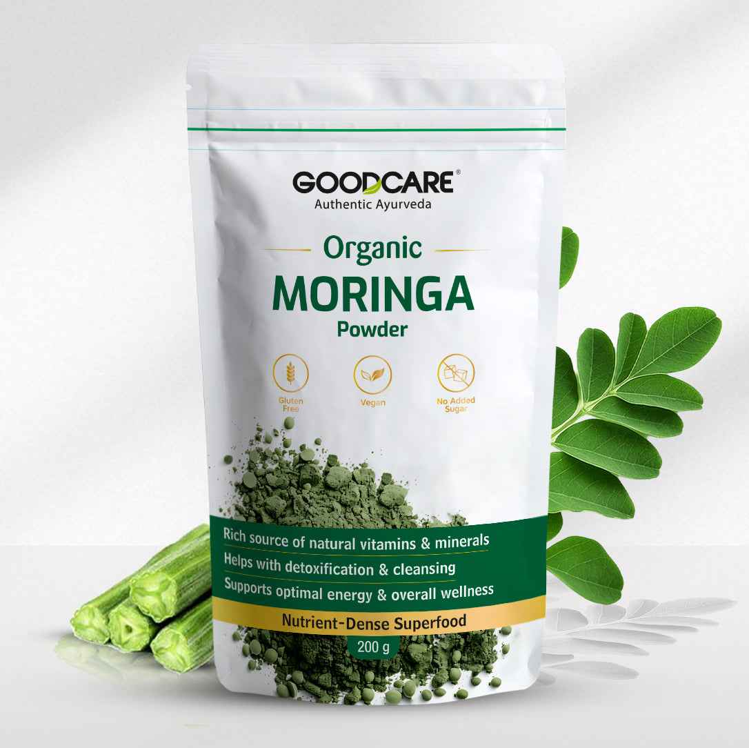Goodcare Organic Moringa Powder – Natural Superfood for Energy, Detox & Daily Nutrition - 200g