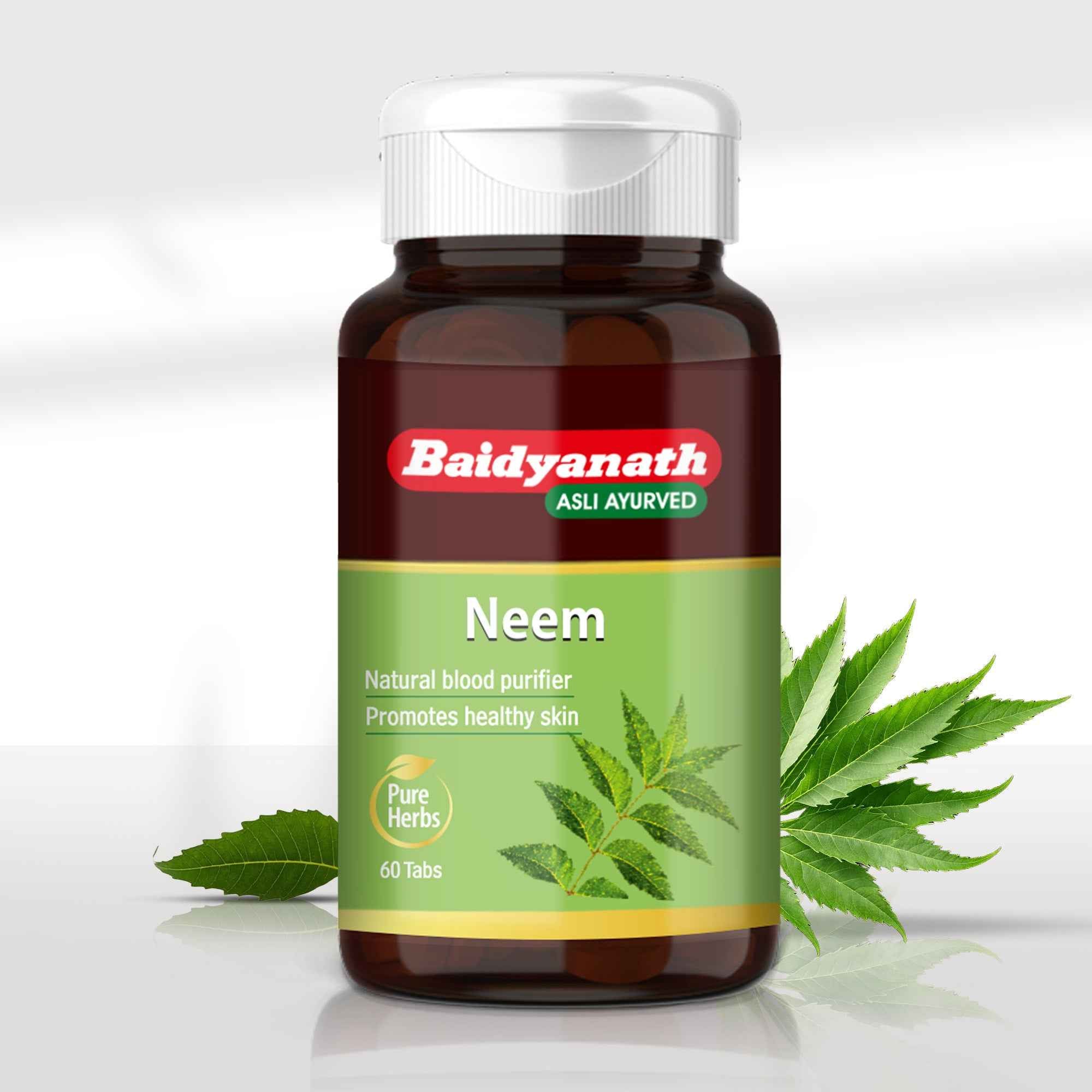 Baidyanath Neem 60 Tablets For Immunity, Liver and Manage Acne, Pimples
