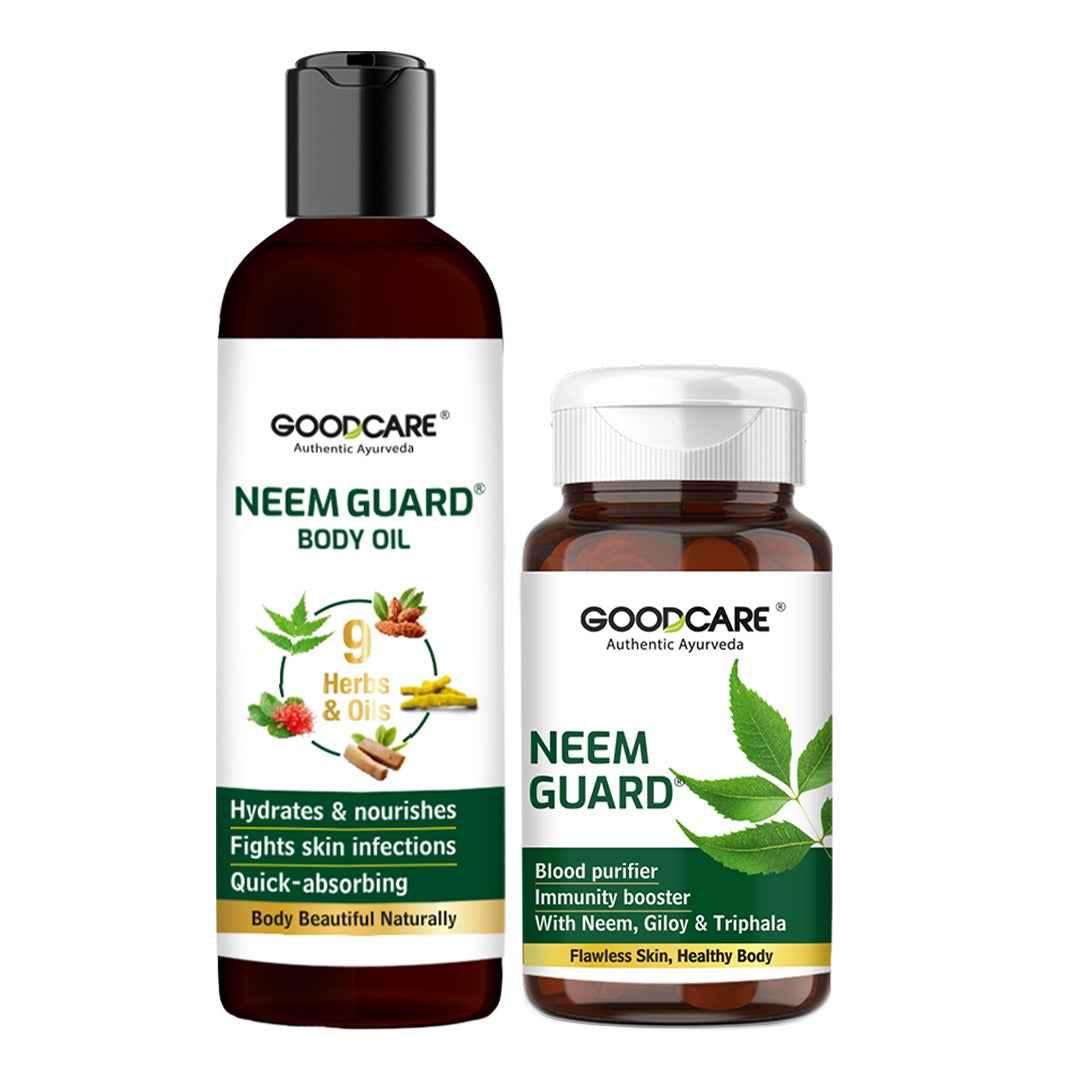 Neem Purify Duo: Neem Guard Capsules & Oil
