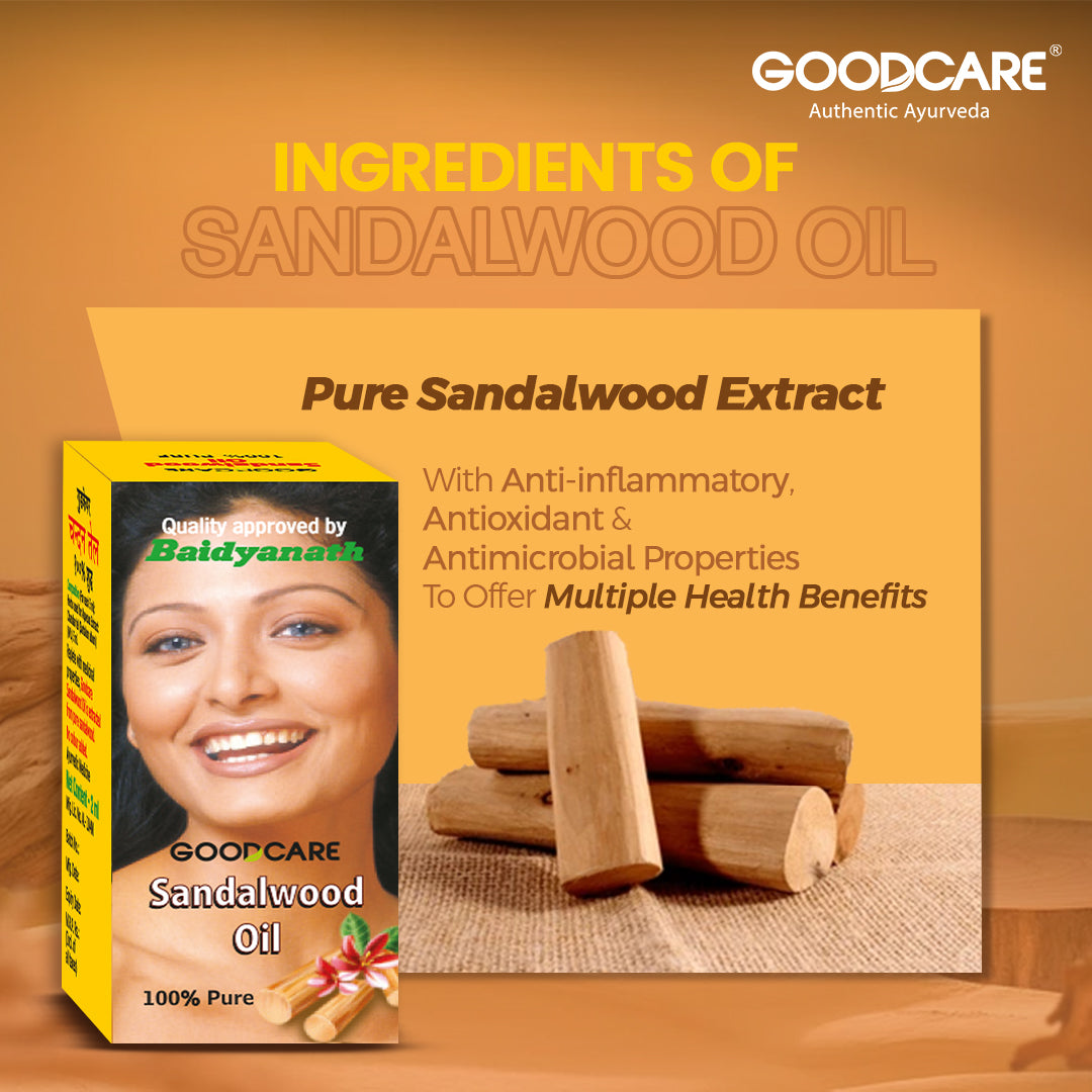 Goodcare Sandalwood Oil (Chandan Tel) 2 ML