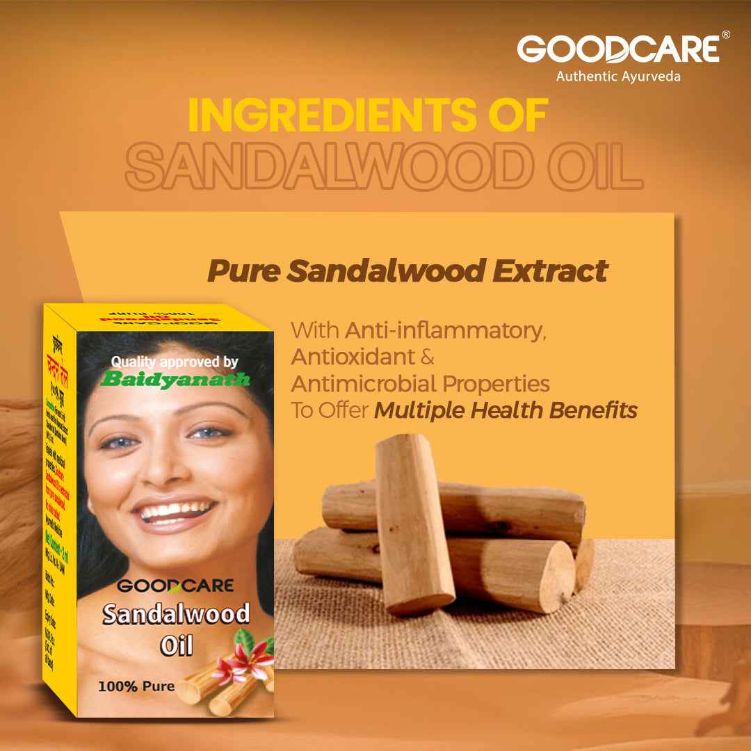 Goodcare Sandalwood Oil (Chandan Tel) 2 ML