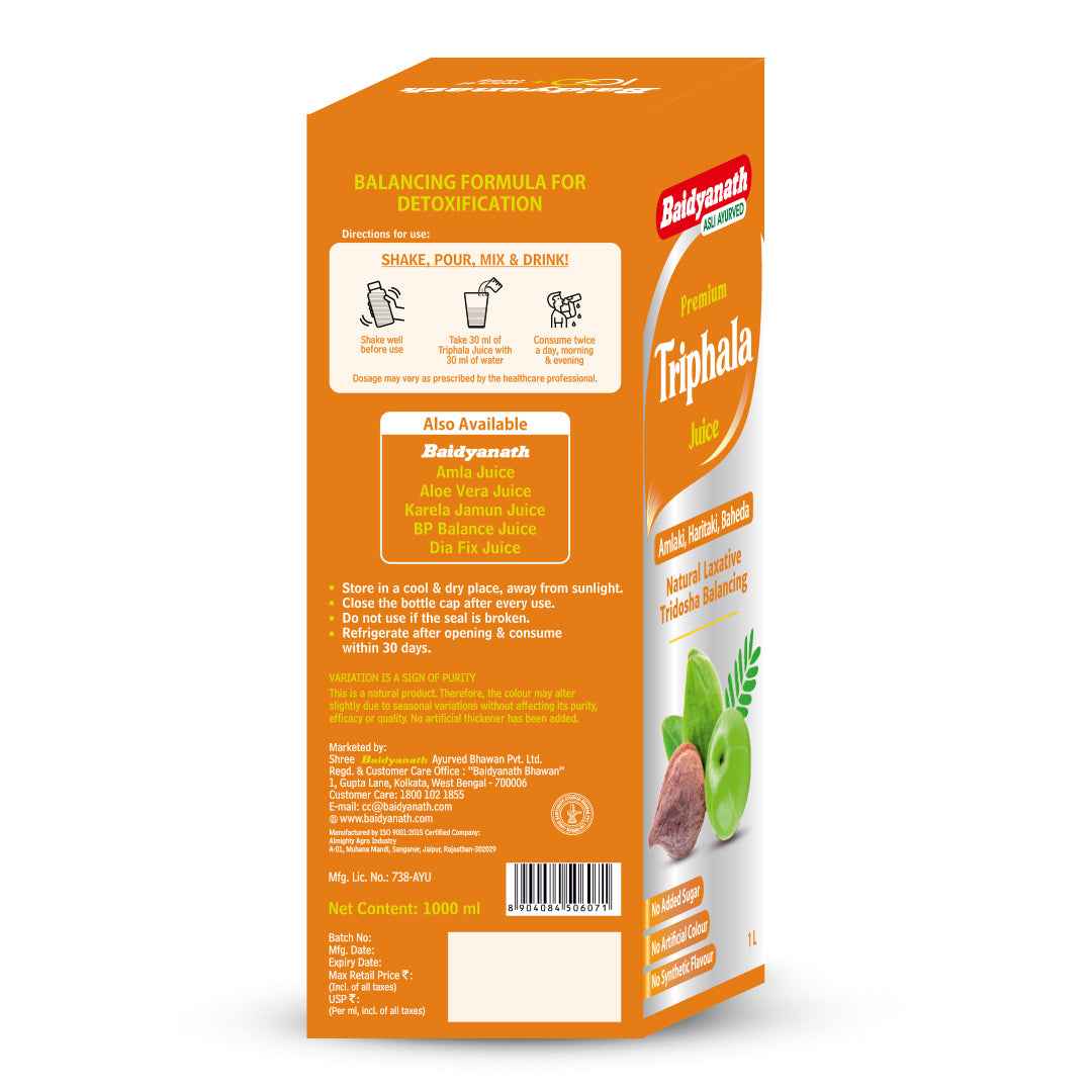 Baidyanath Premium Triphala Juice 1 Ltr