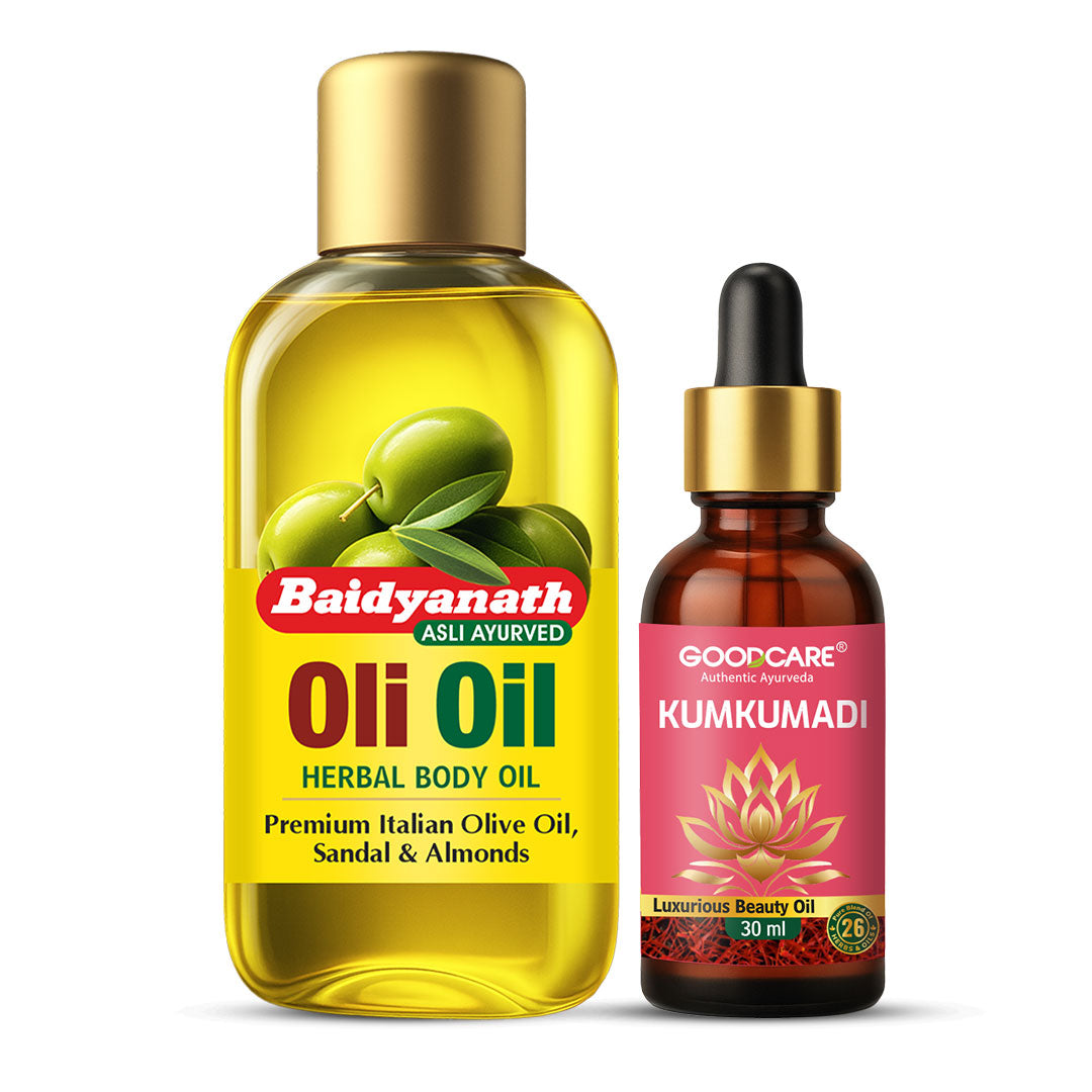 Kumkumadi Oil & Oli Oil Combo For Glowing Skin