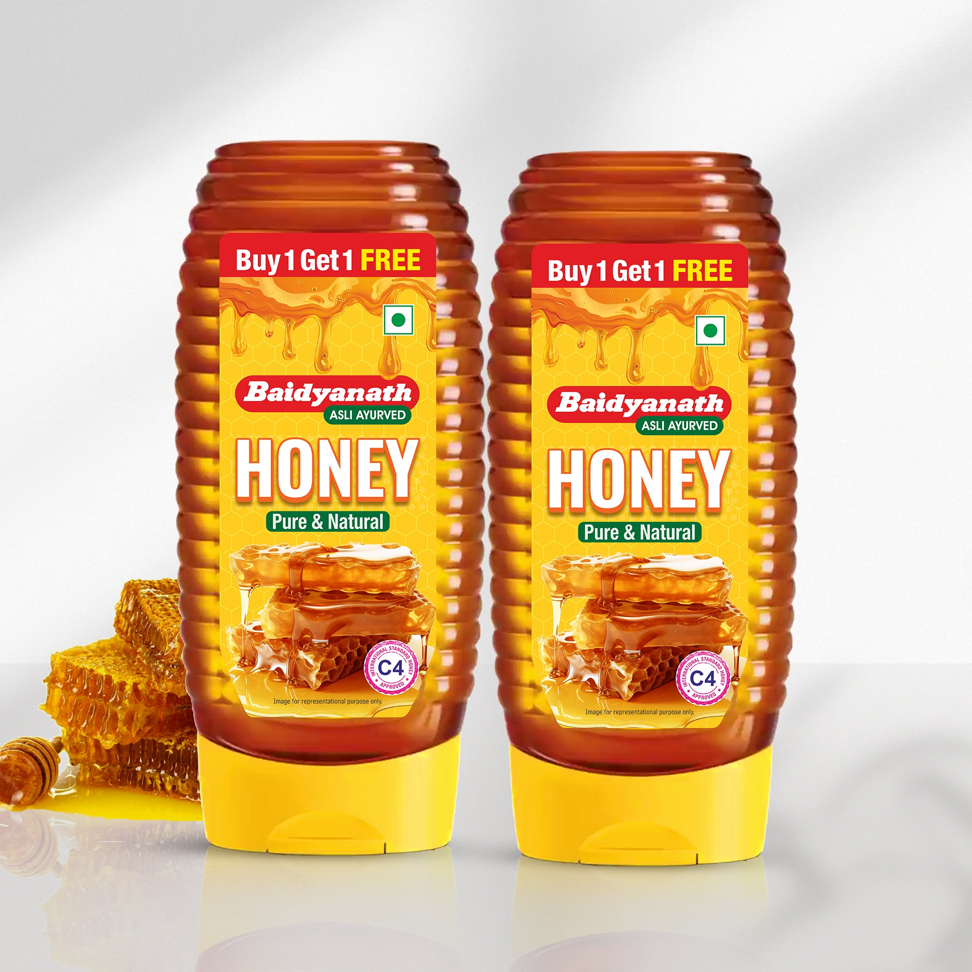 Baidyanath Squeezy Honey – Natural, C4 Approved Honey for Immunity & Wellness