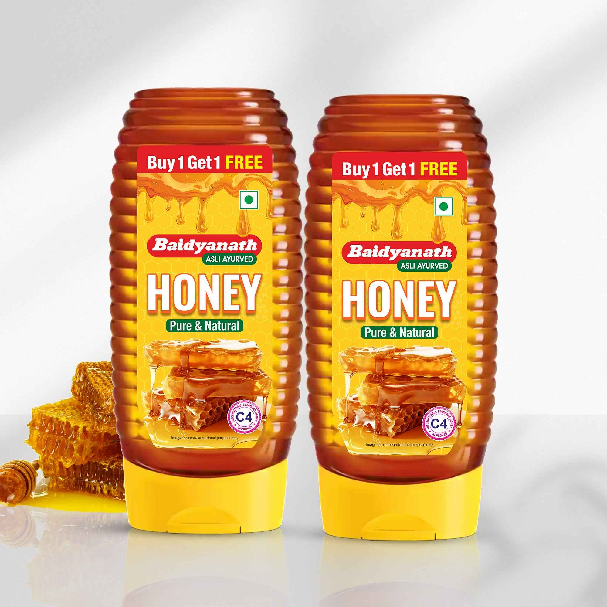 Baidyanath Squeezy Honey – Natural, C4 Approved Honey for Immunity & Wellness