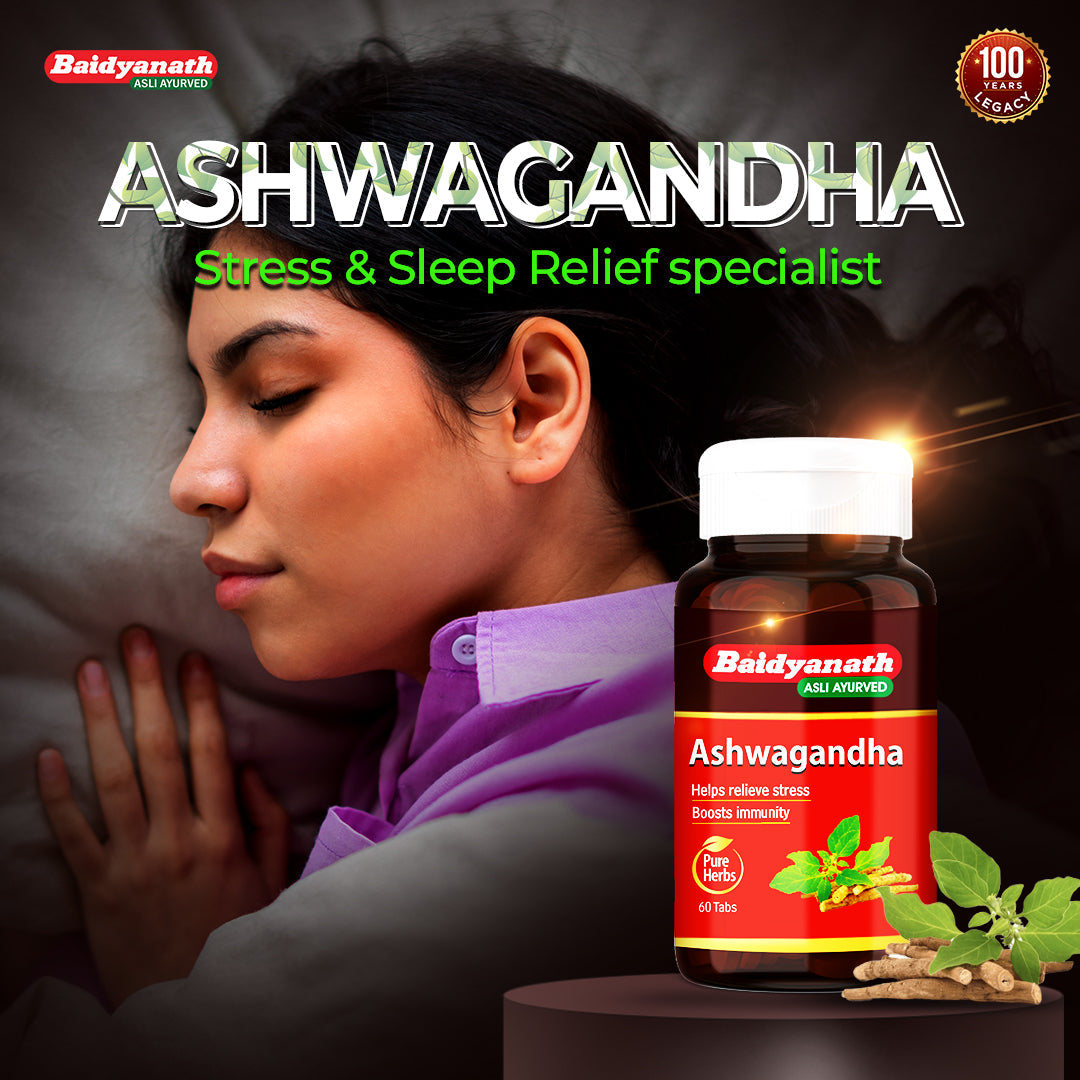 Ashwagandha for Stress & Sleep: Tablets vs Capsules vs Syrup - Baidyanath