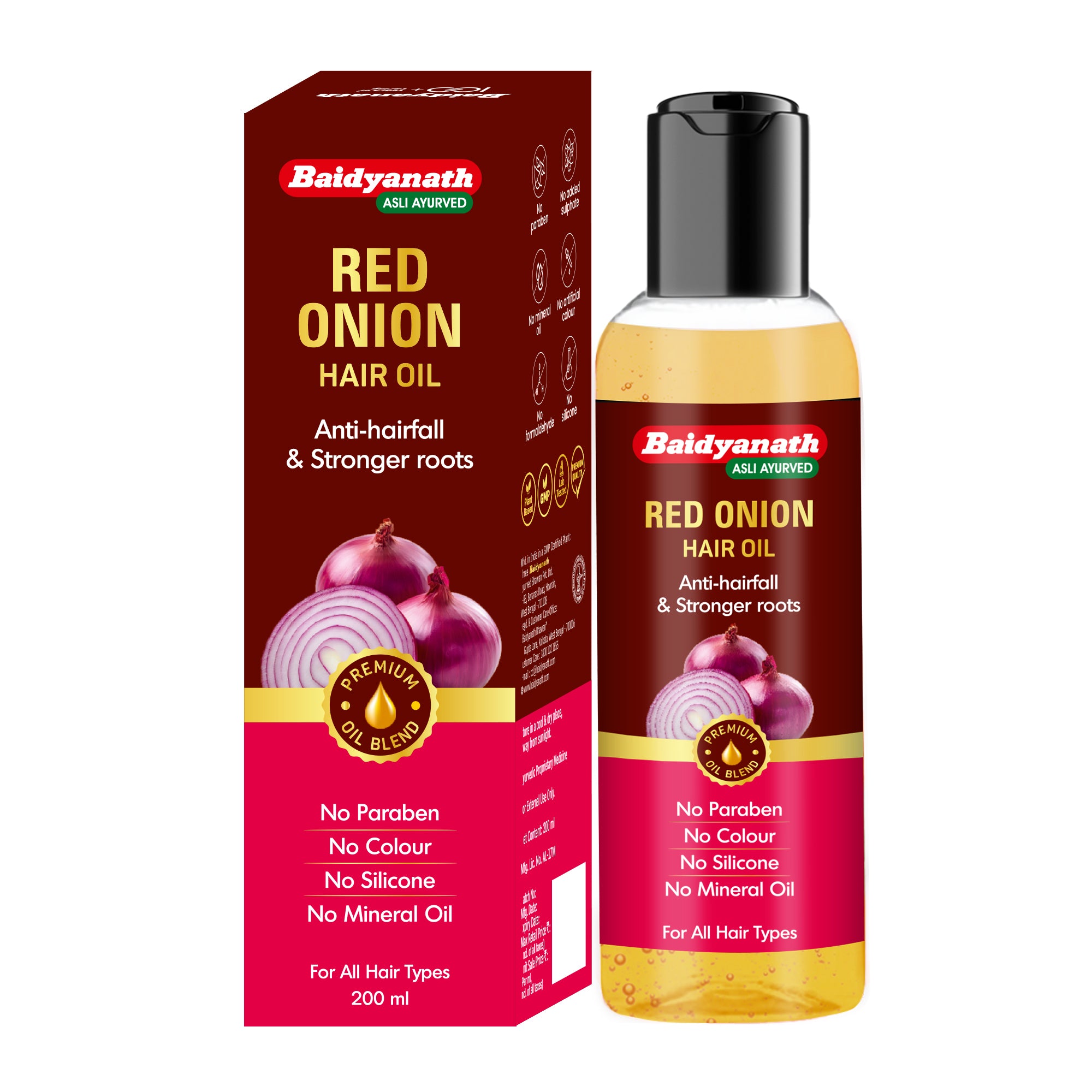 Baidyanath Red Onion Hair Oil - 200ml