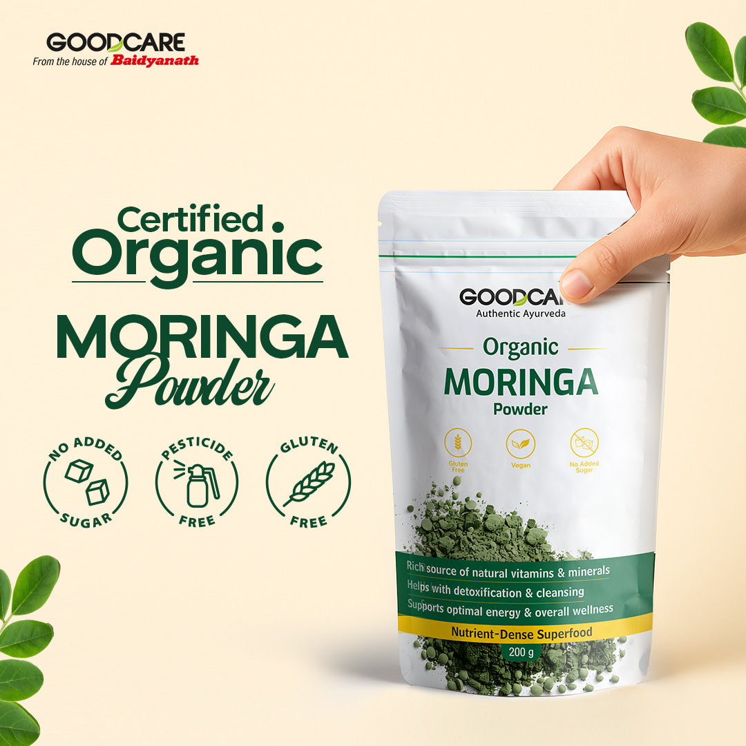Goodcare Organic Moringa Powder – Natural Superfood for Energy, Detox & Daily Nutrition - 200g