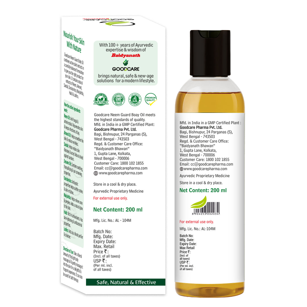 Goodcare Neem Guard Body Oil - 200ml