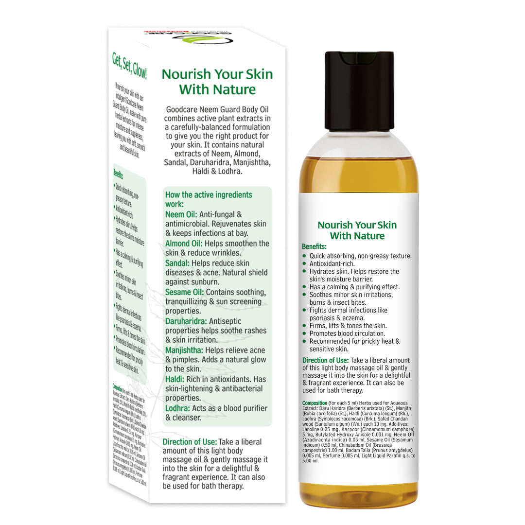 Goodcare Neem Guard Body Oil - 200ml