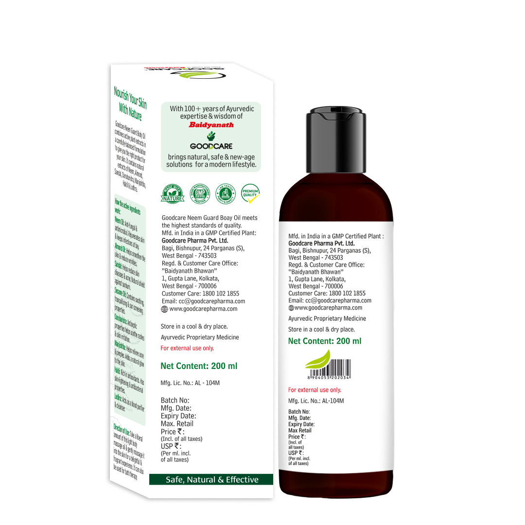 Goodcare Neem Guard Body Oil - 200ml