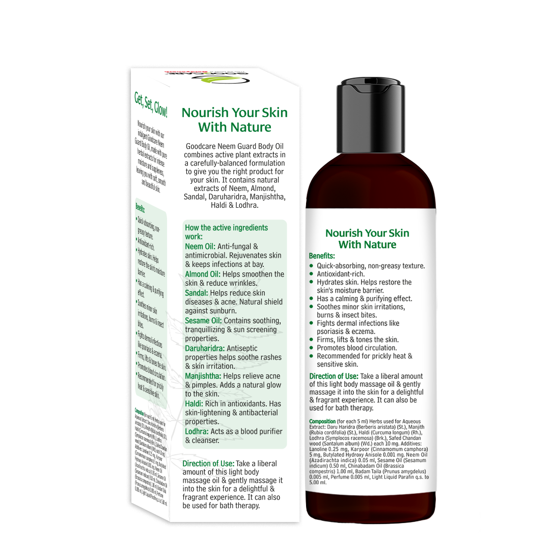 Goodcare Neem Guard Body Oil - 200ml