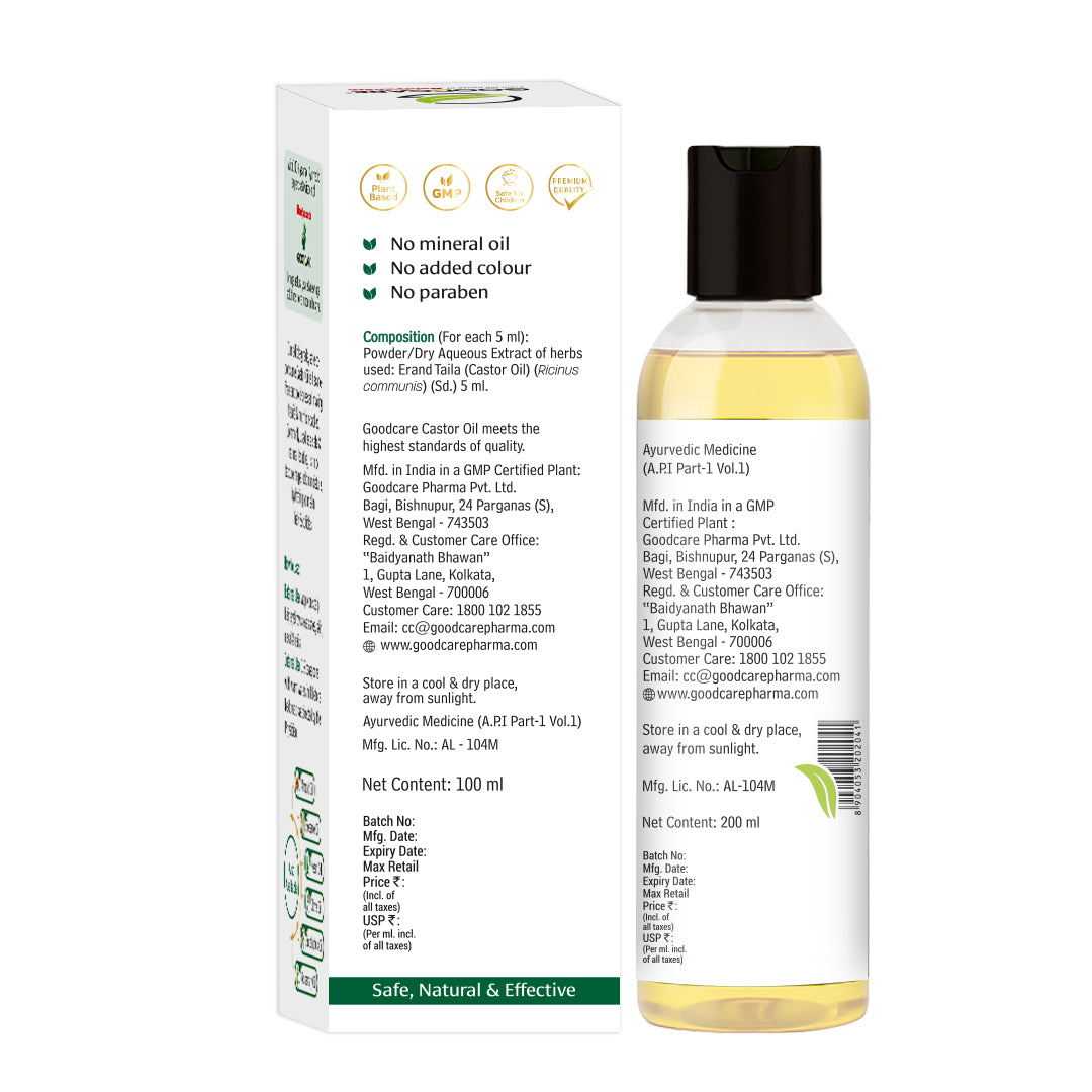 Goodcare Natural Premium Cold Pressed Castor Oil