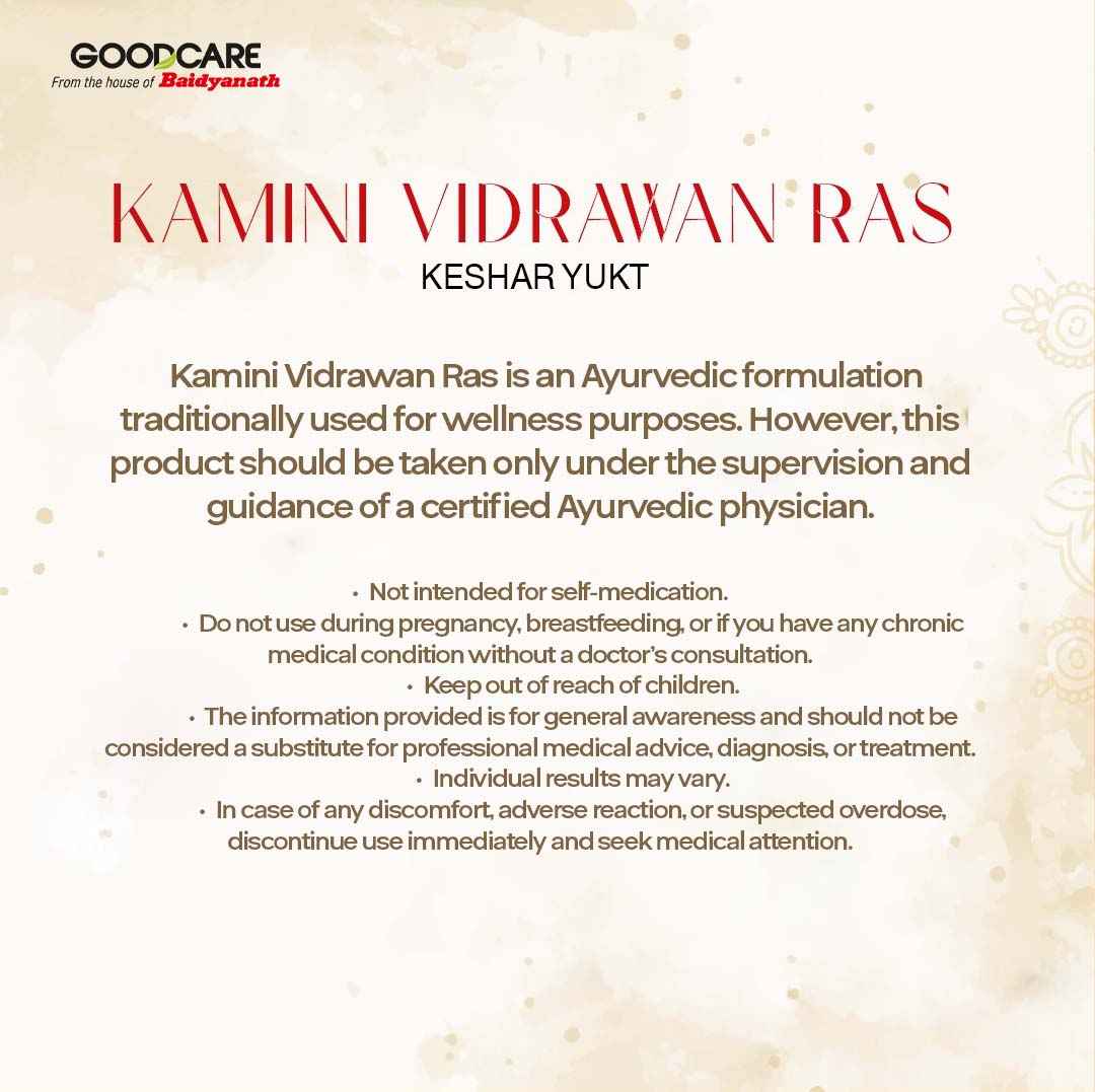 Goodcare Kaminividrawan Ras (Kesar Yukta)