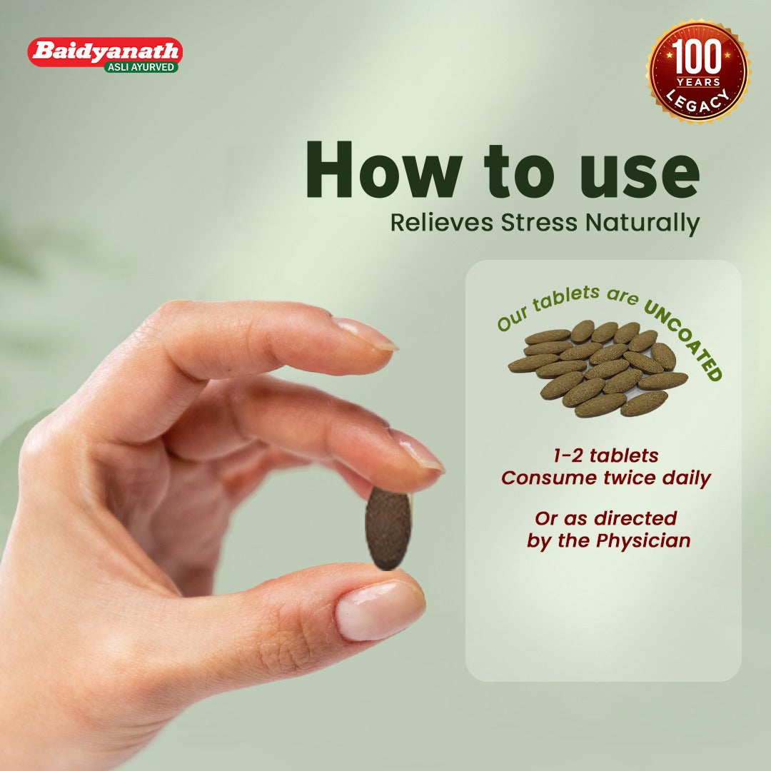 Baidyanath Ashwagandha - 60 Tablet For Everyday Stress and Fatigue
