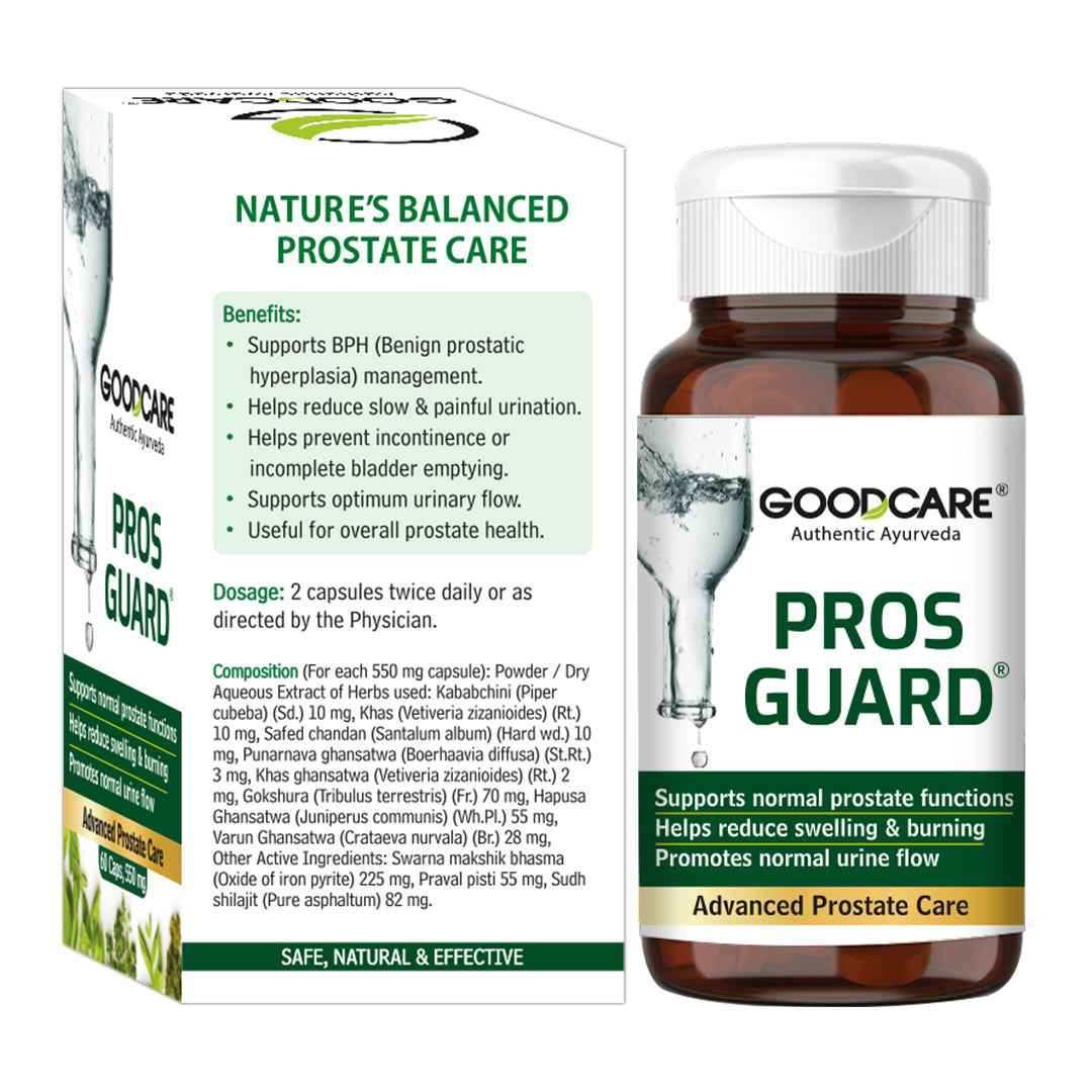 Goodcare Prosguard 60 Capsules 11 active Ayurvedic Ingredients For Healthy Prostate Health