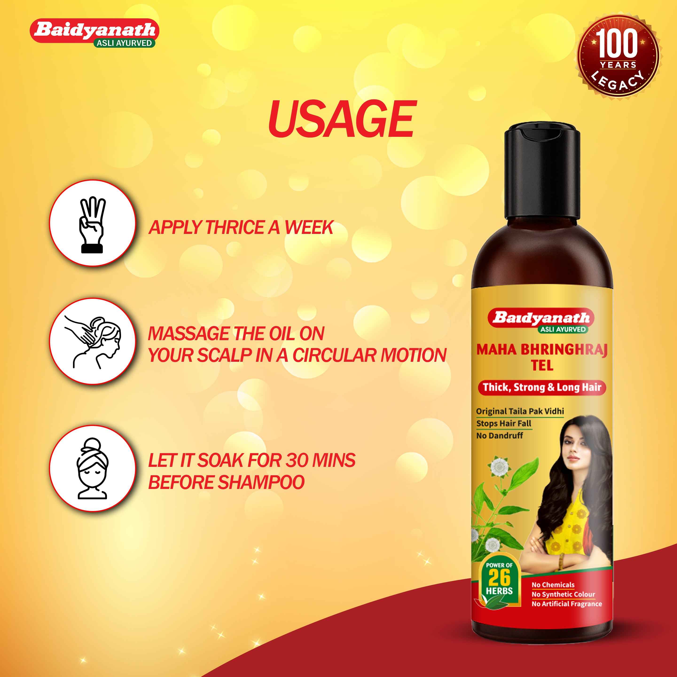 Baidyanath Mahabhringraj Oil 200ml - Image 6