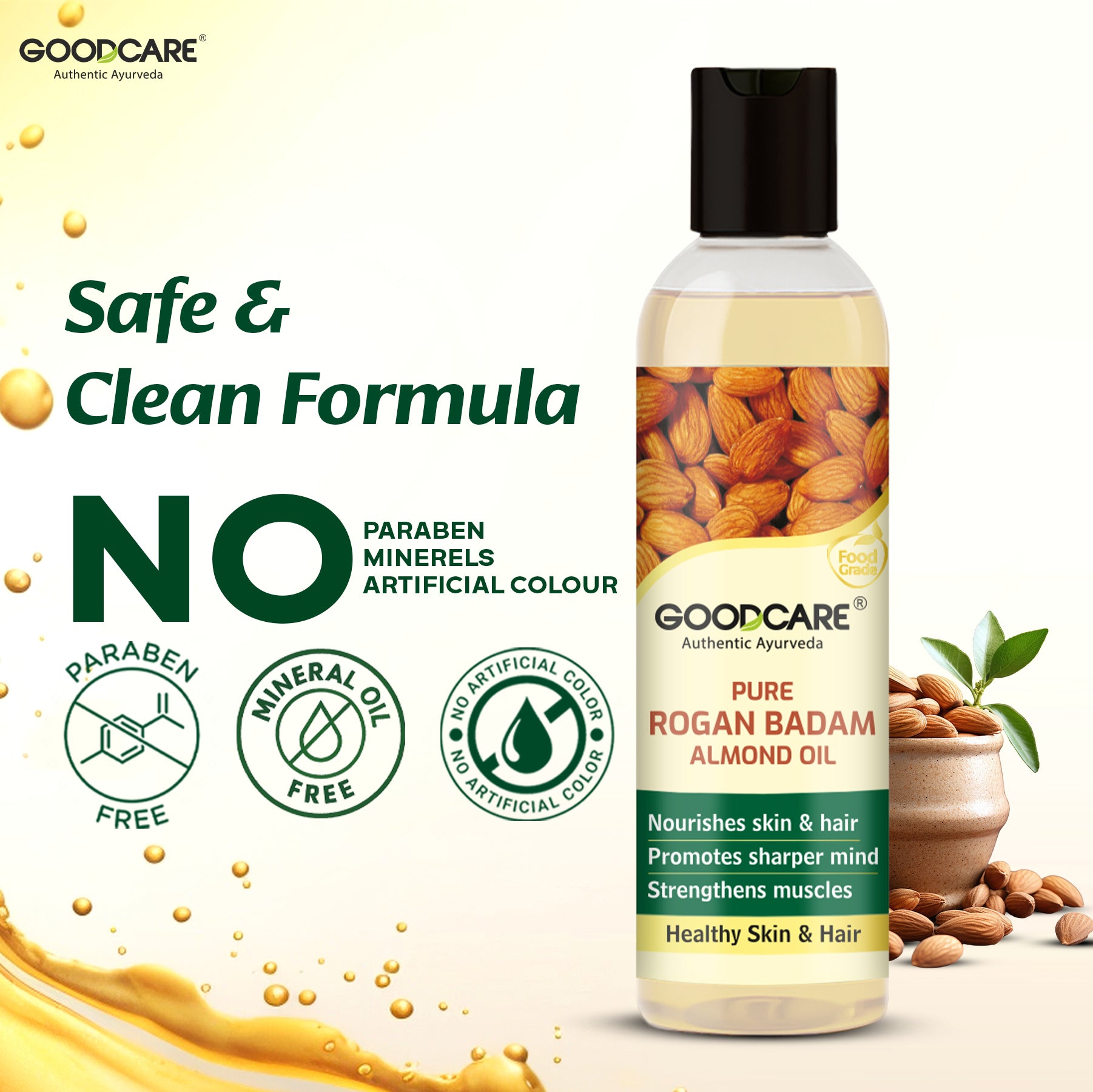 Goodcare Rogan Badam-Natural Sweet Almond Oil